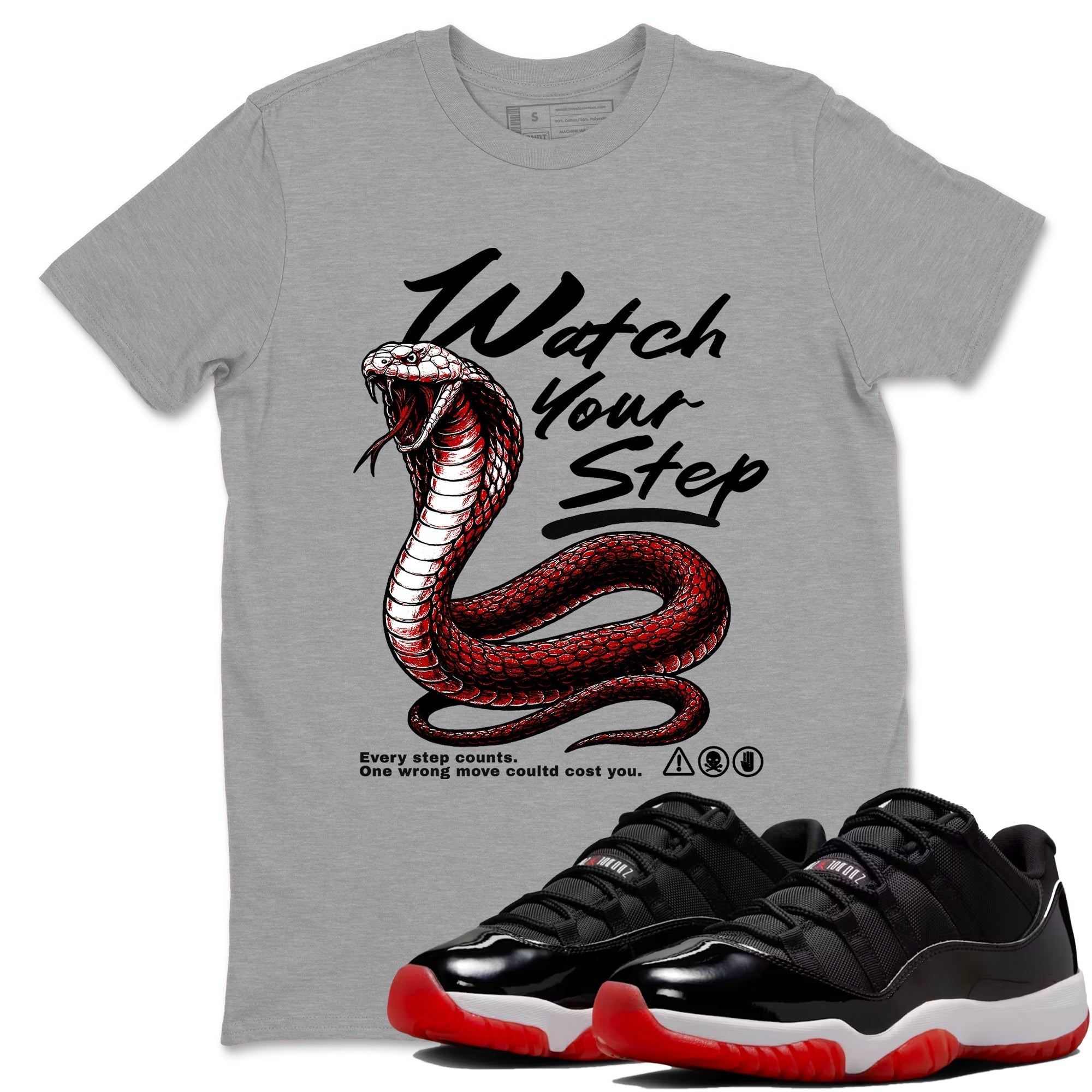 Watch Your Step Sneaker Tees - Air Jordan 11 Bred