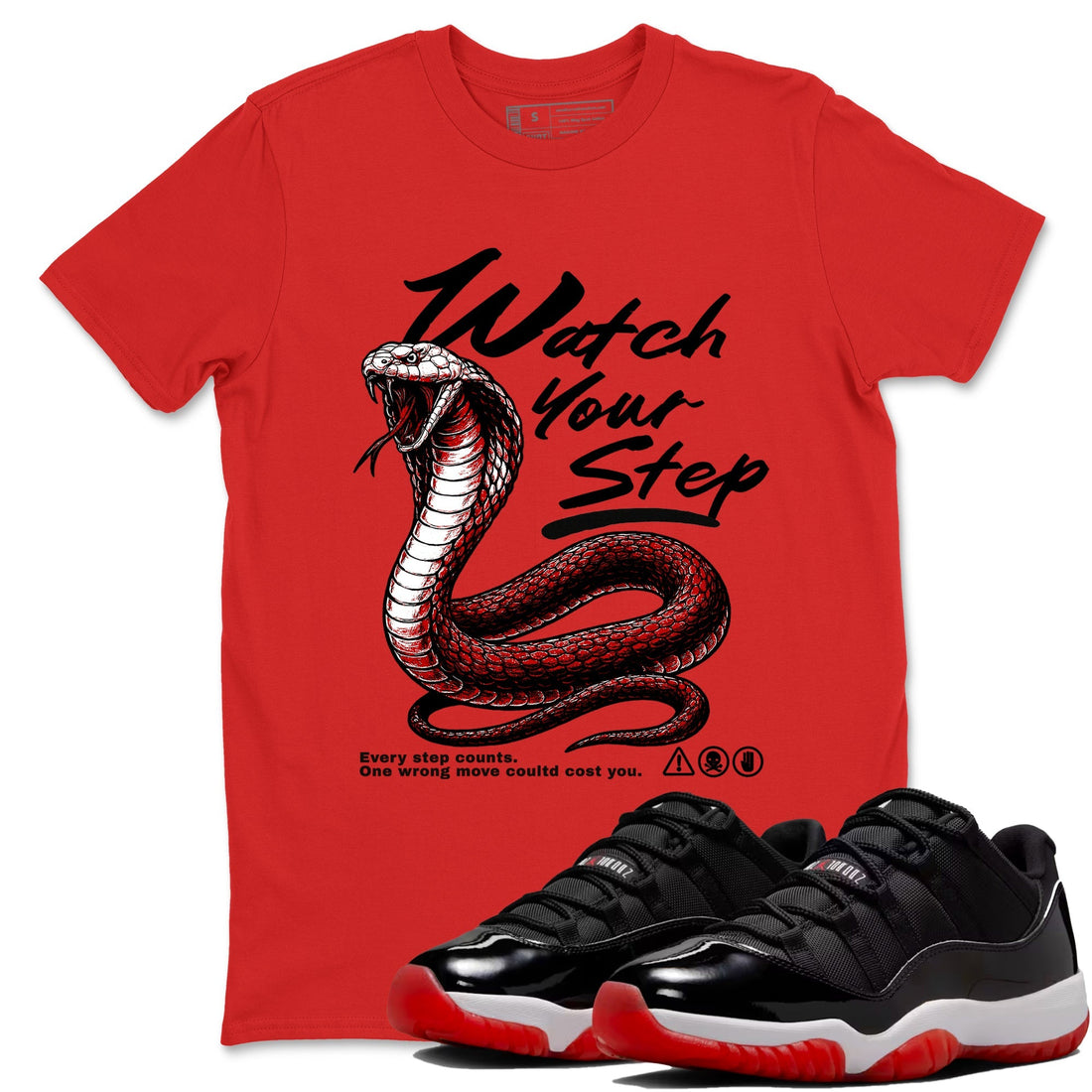 Watch Your Step Sneaker Tees - Air Jordan 11 Bred