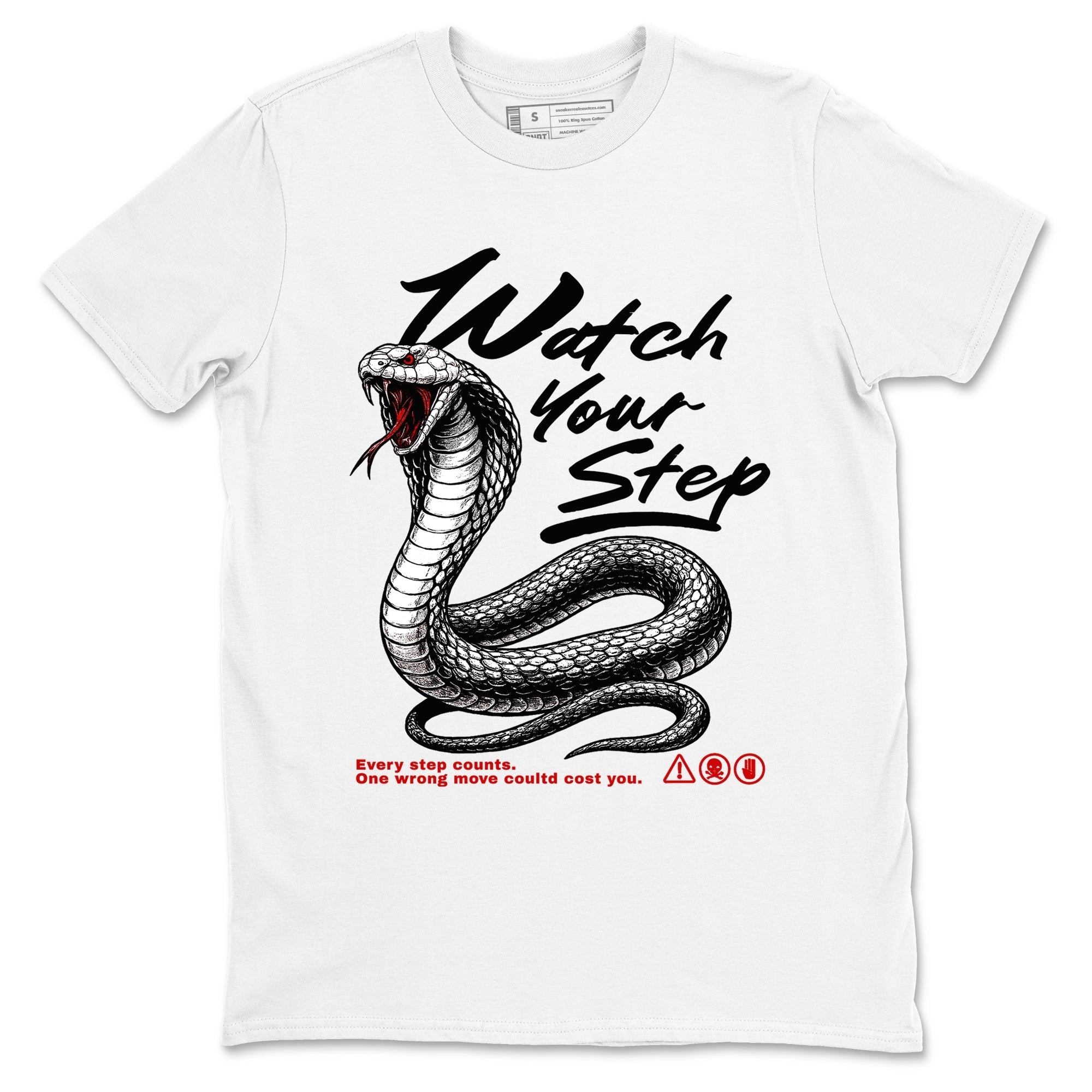 Watch Your Step Sneaker Tees - Air Jordan 4 White Cement