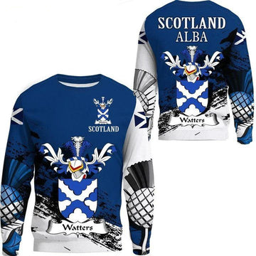 Watters Scottish Family Crest Scotland Special Sweater A7 ? Usalast