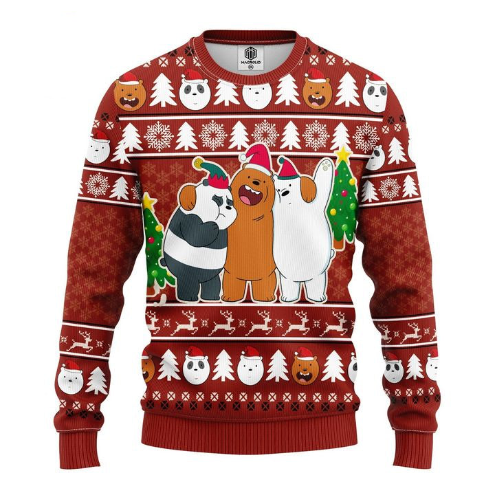 We Bare Bear Funny Ugly Christmas Sweater Amazing Gift Idea Thanksgiving Gift ? Usalast