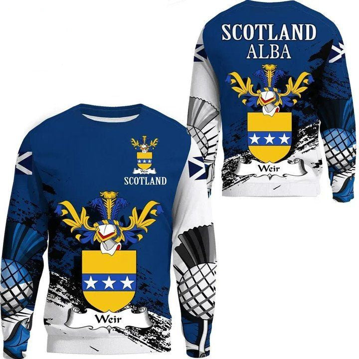 Weir Scottish Family Crest Scotland Special Sweater A7 ? Usalast