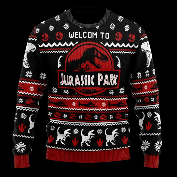 Welcome To Jurassic Park Christmas Sweater ? Usalast