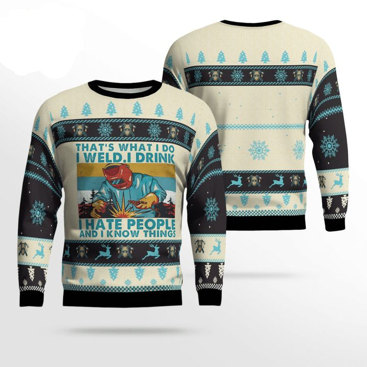 Welder Thats What I Do Christmas AOP Sweater ? Usalast