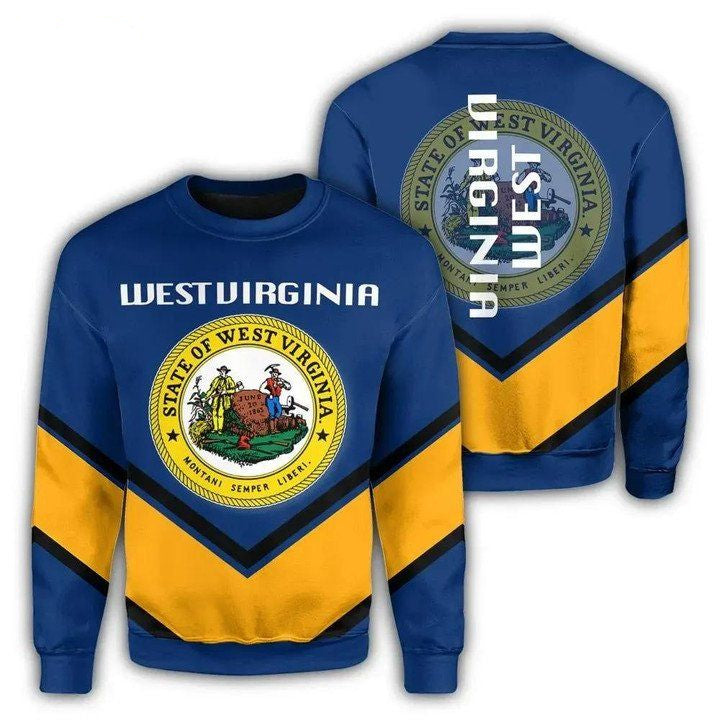 Westvirginia Coat Of Arms Sweater Lucian Style Jw5 ? Usalast