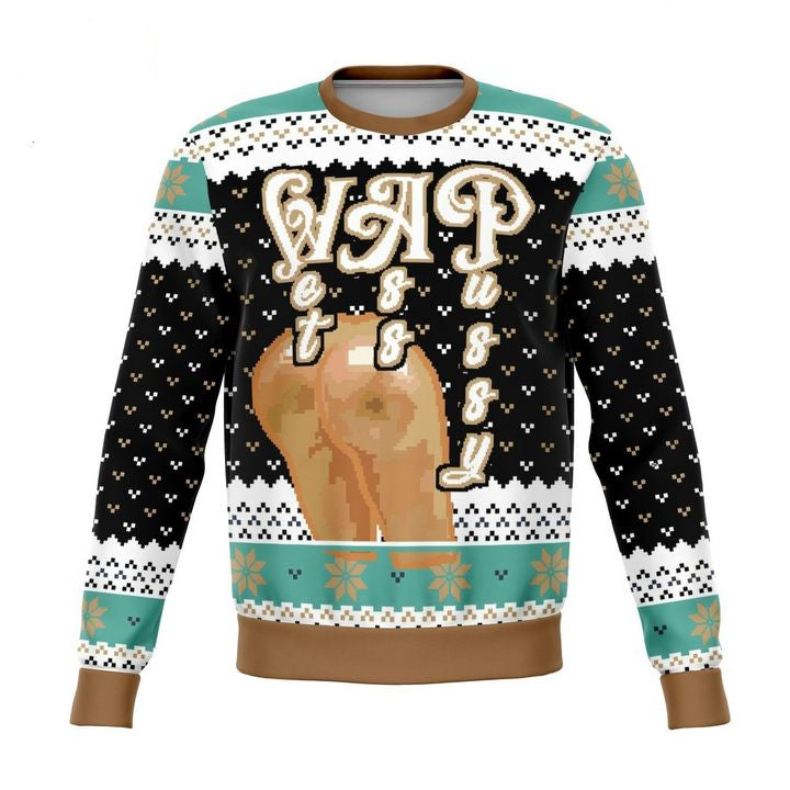 Wet Ass Puy Initials Meme 2022 Design 3d Ugly Christmas Sweater ? Usalast