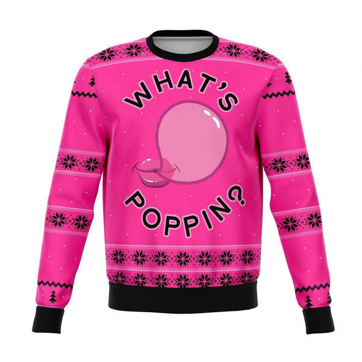 Whats Poppin Meme 2022 Design 3d Ugly Christmas Sweater ? Usalast
