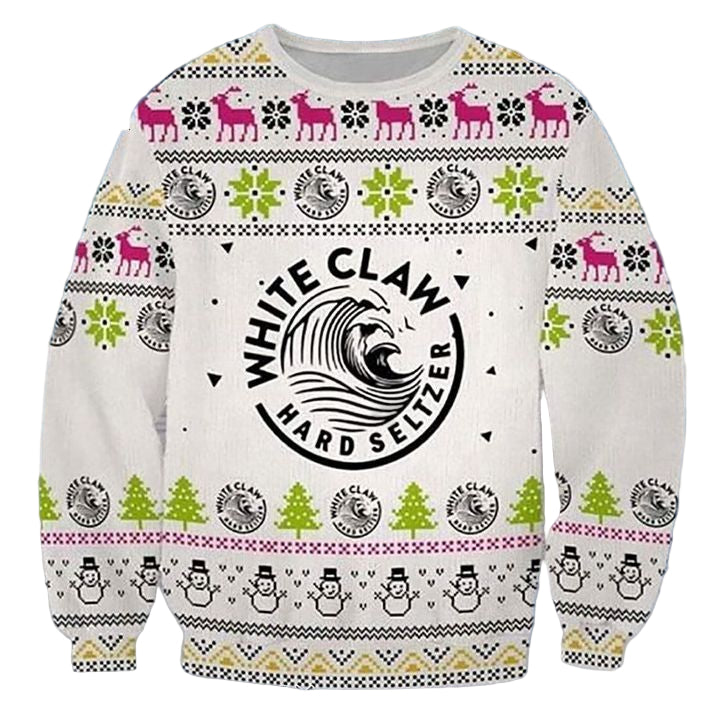 White Claw Hard Seltzer Ugly Christmas Sweater 2022 ? Usalast