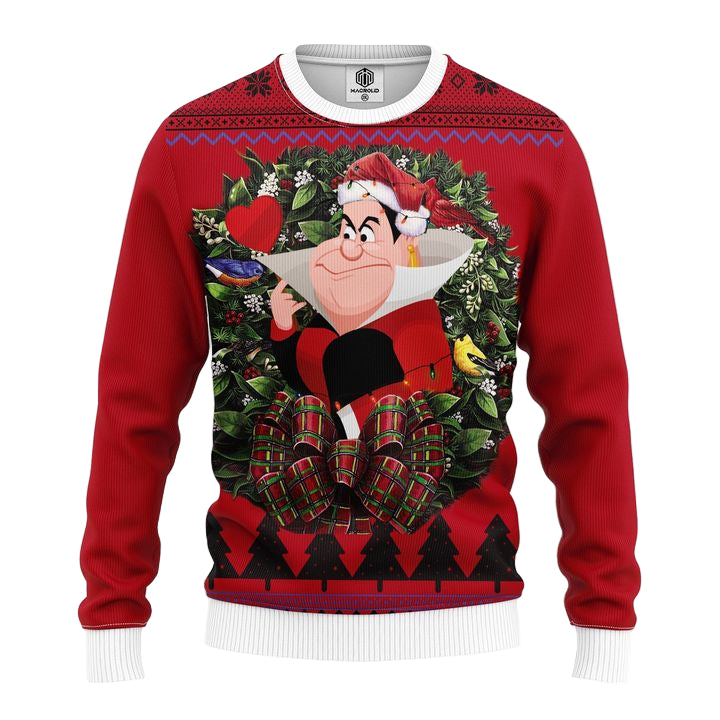 White Rabbit Queen Alice In Wonderland Noel Mc Ugly Christmas Sweater Thanksgiving Gift ? Usalast
