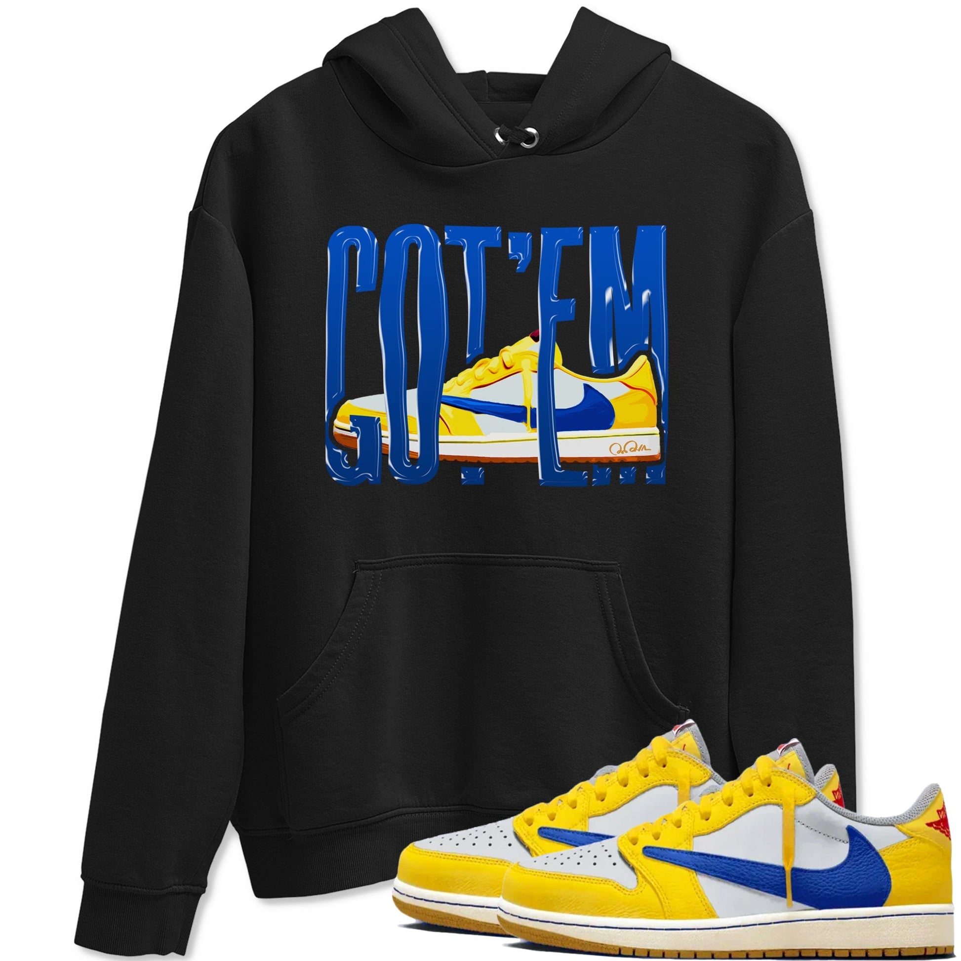 Wiggling Gotem Sneaker Tees - Air Jordan 1 Travis Scott Canary