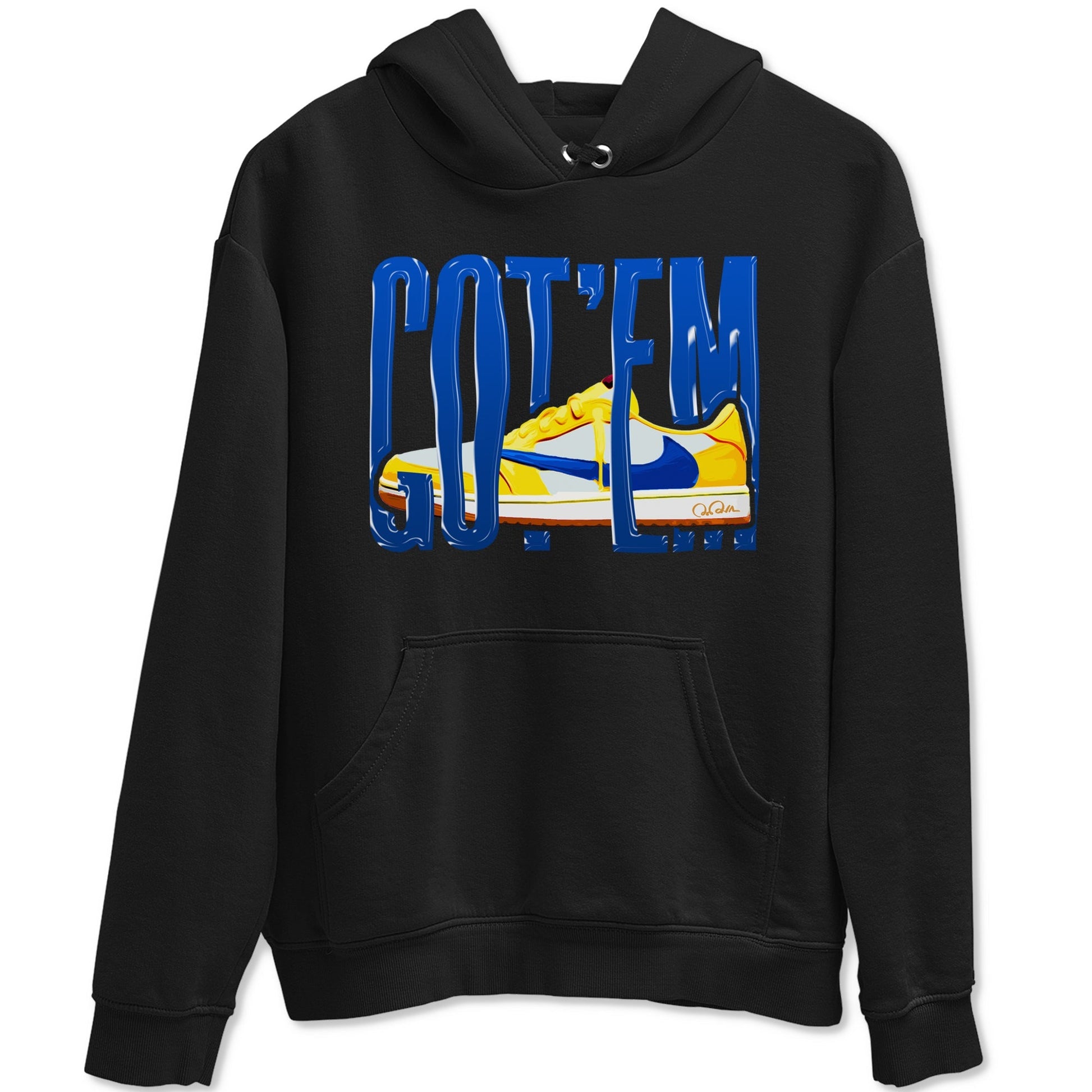 Wiggling Gotem Sneaker Tees - Air Jordan 1 Travis Scott Canary