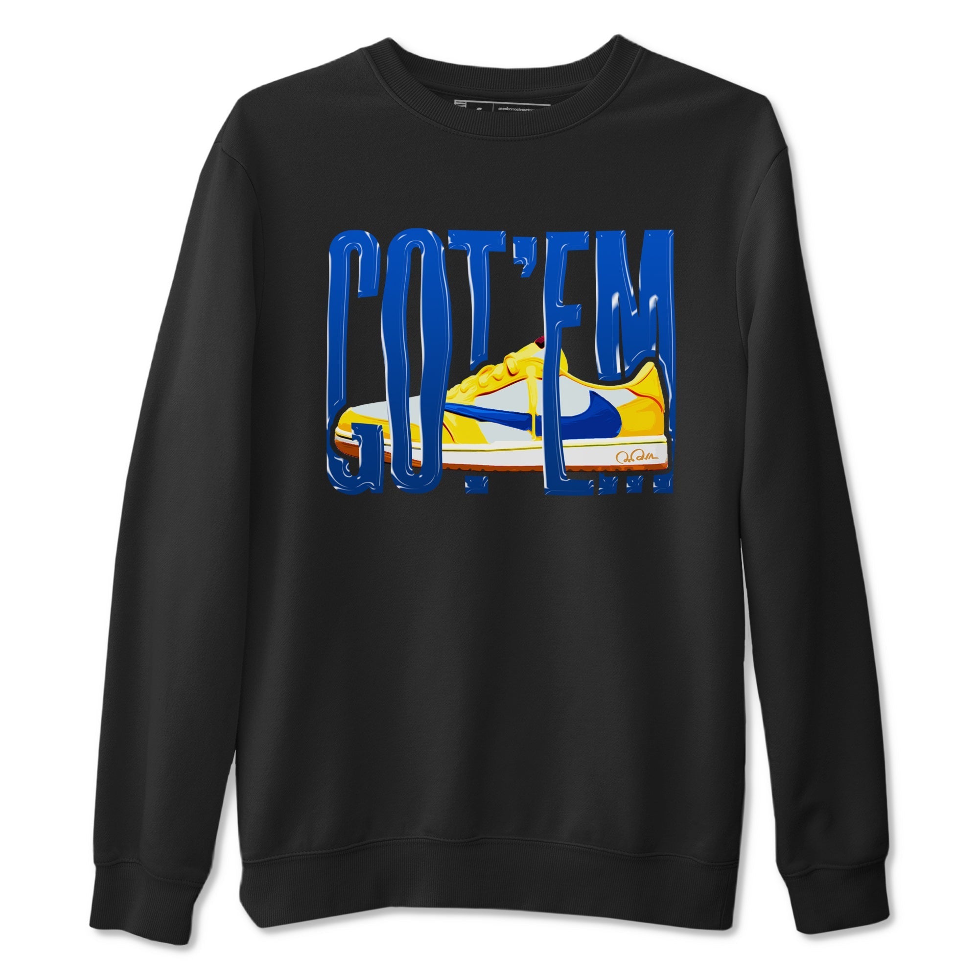 Wiggling Gotem Sneaker Tees - Air Jordan 1 Travis Scott Canary