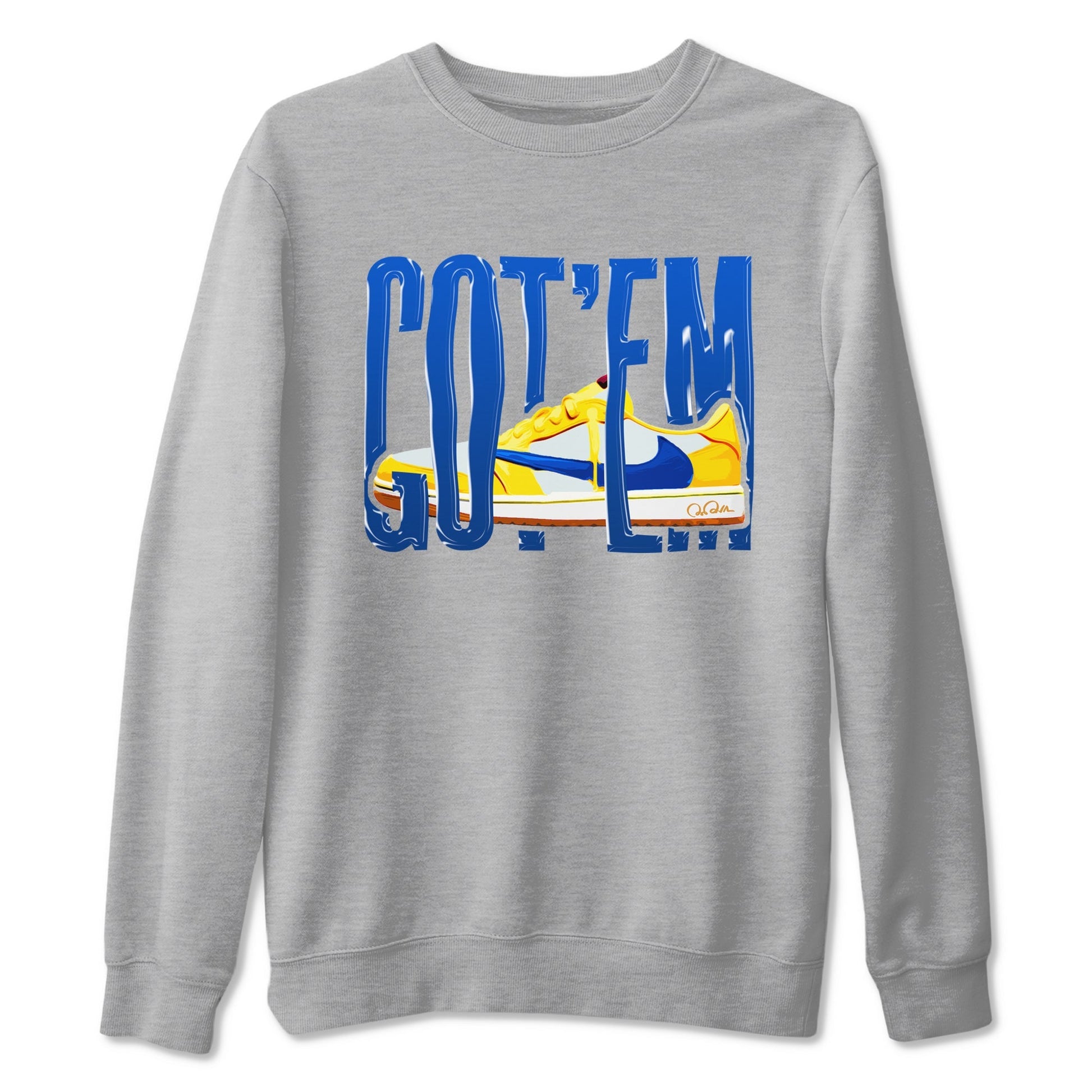 Wiggling Gotem Sneaker Tees - Air Jordan 1 Travis Scott Canary