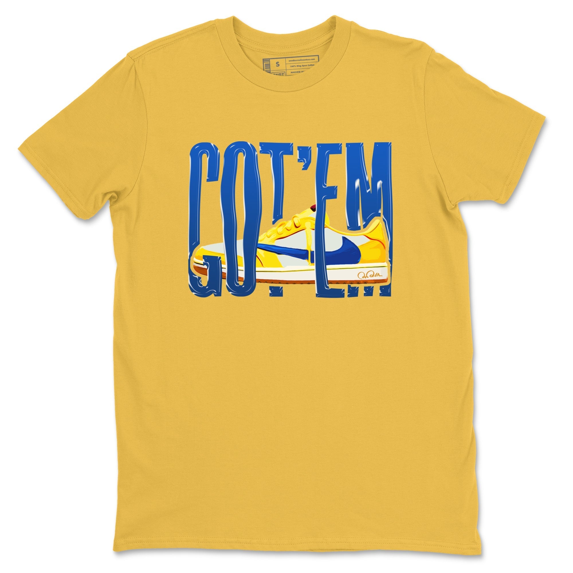 Wiggling Gotem Sneaker Tees - Air Jordan 1 Travis Scott Canary