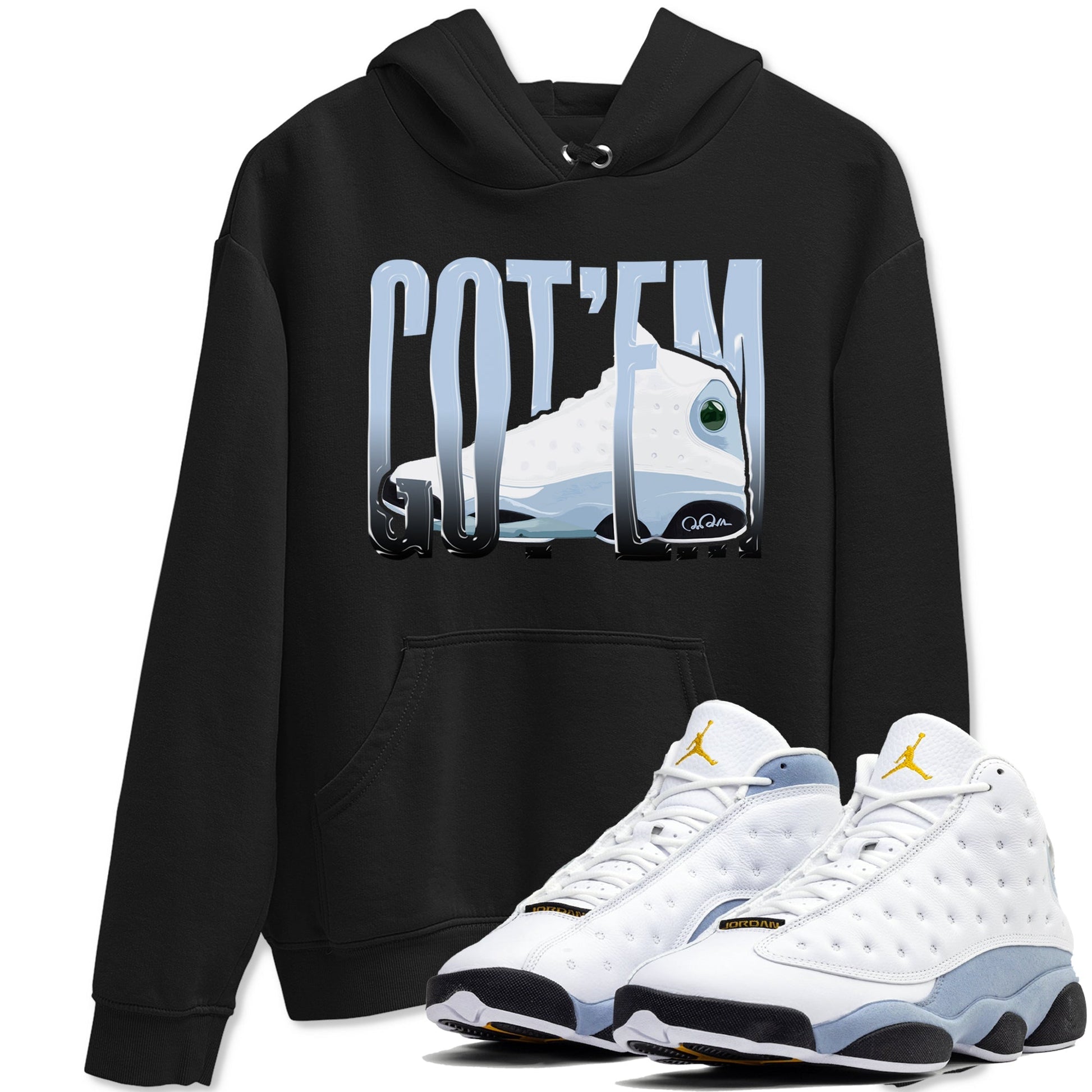 Wiggling Gotem Sneaker Tees - Air Jordan 13 Blue Grey