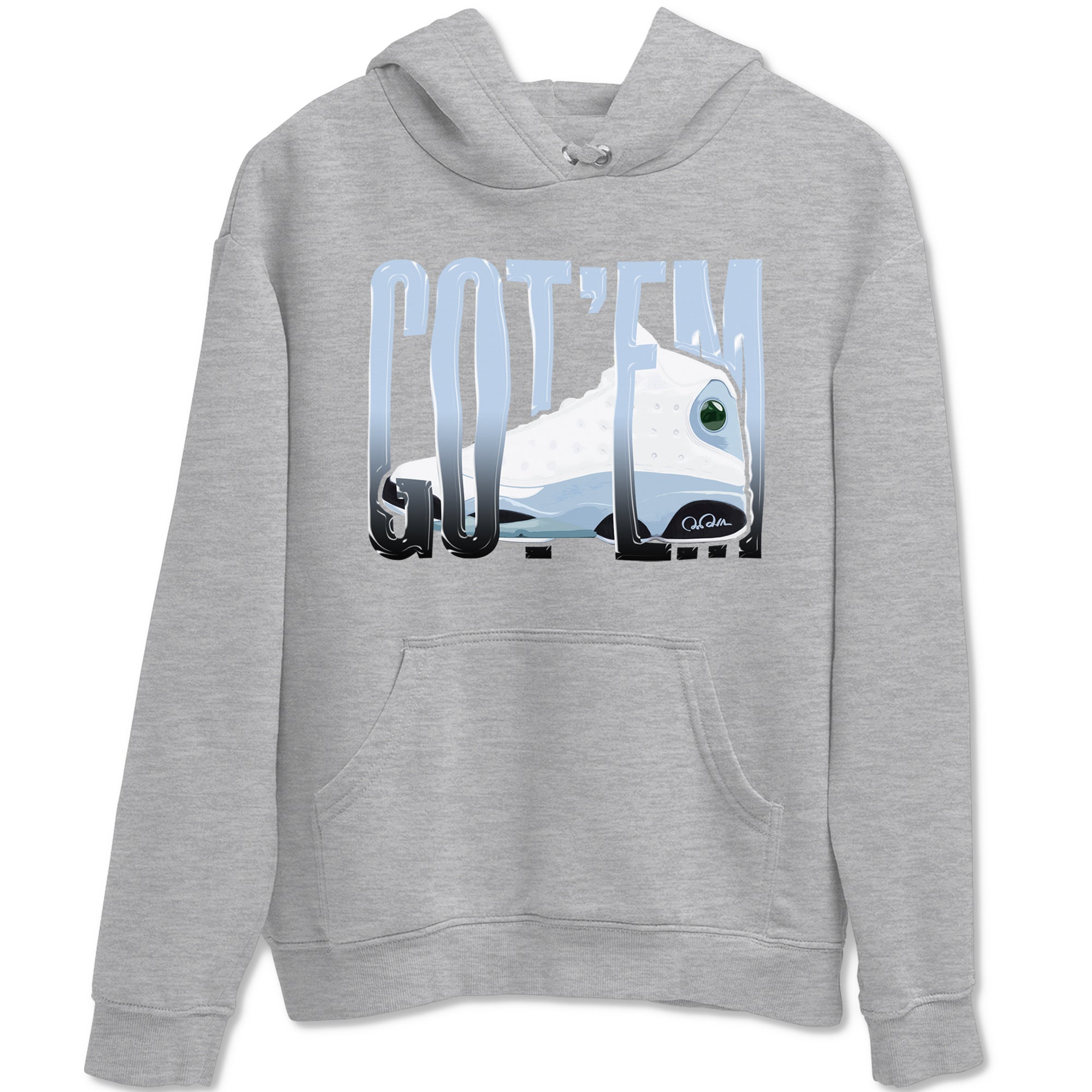 Wiggling Gotem Sneaker Tees - Air Jordan 13 Blue Grey