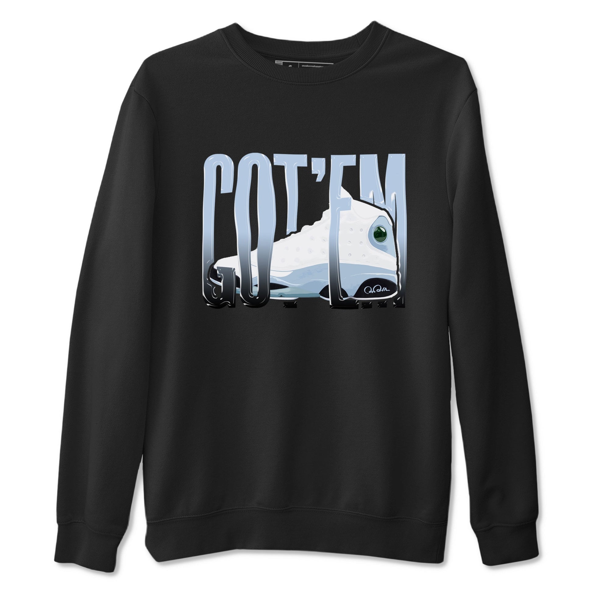Wiggling Gotem Sneaker Tees - Air Jordan 13 Blue Grey