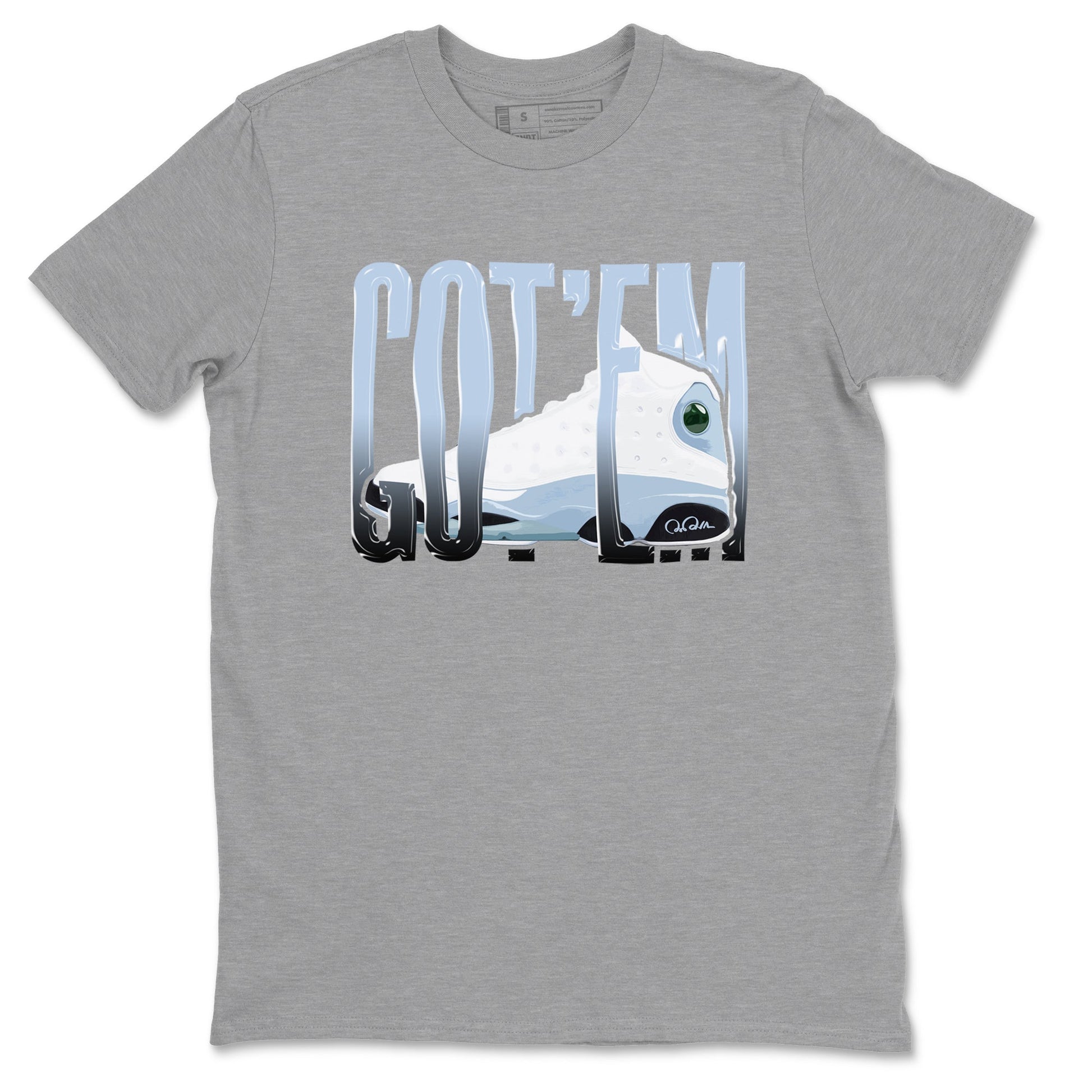 Wiggling Gotem Sneaker Tees - Air Jordan 13 Blue Grey