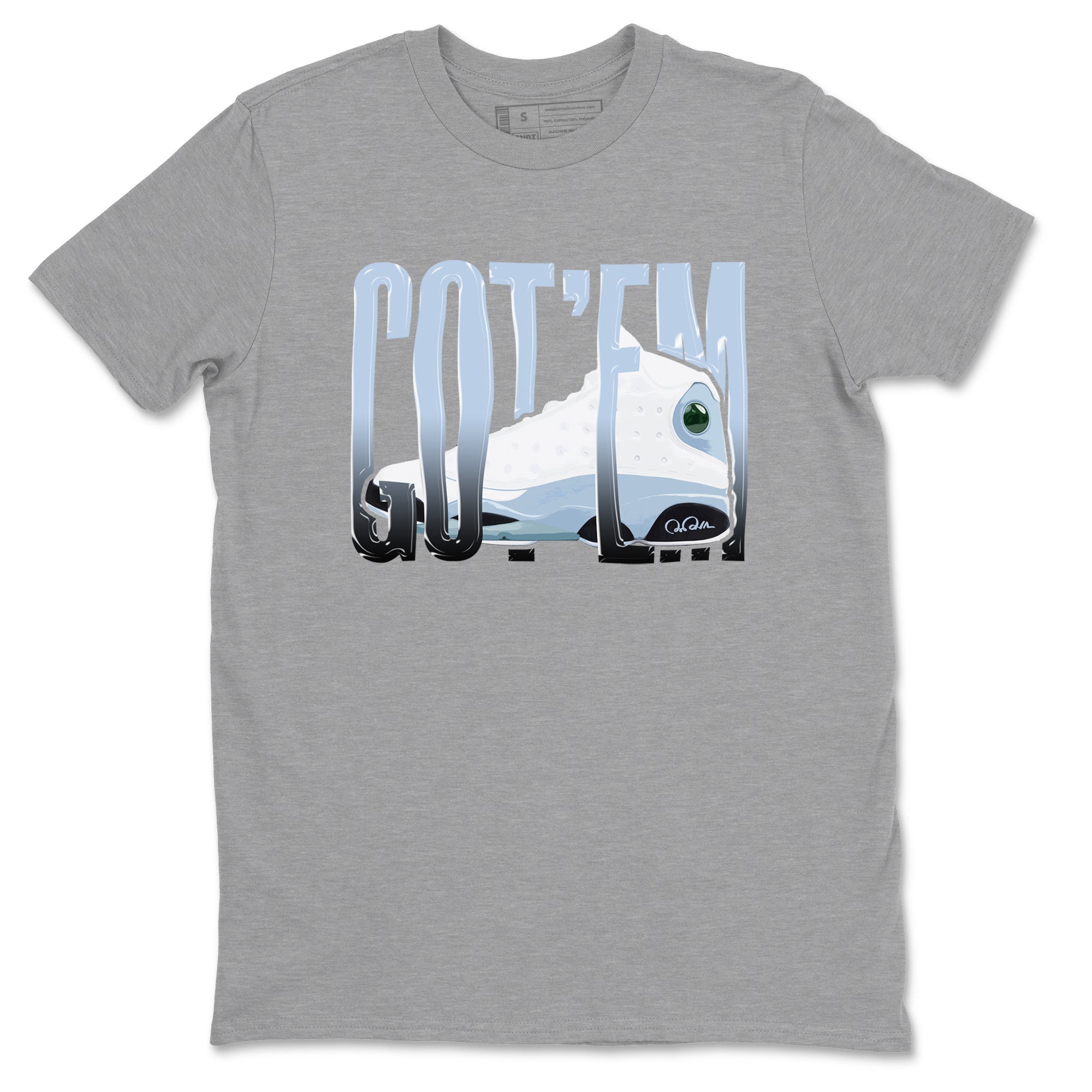 Wiggling Gotem Sneaker Tees - Air Jordan 13 Blue Grey