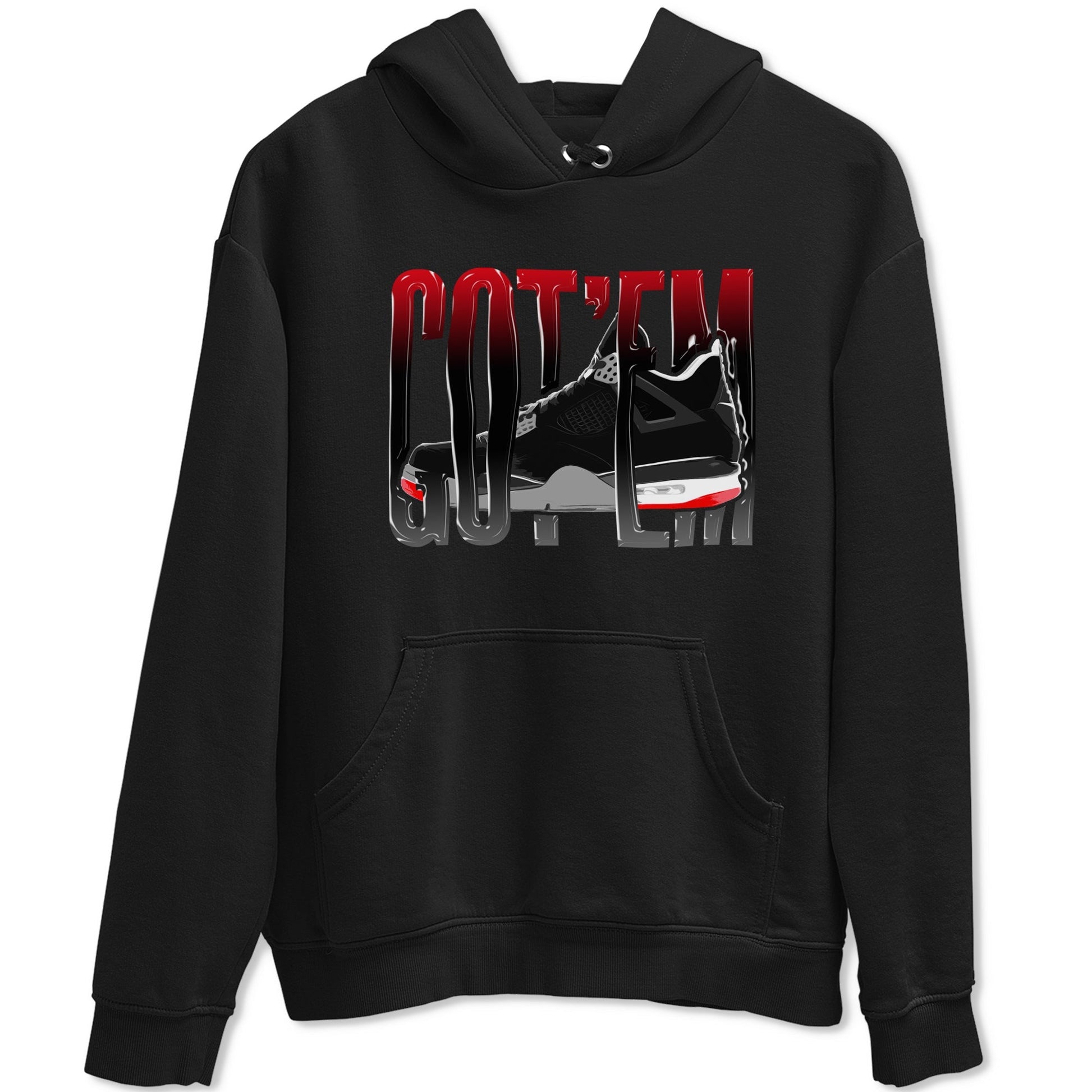 Wiggling Gotem Sneaker Tee - Air Jordan 4 Bred Reimagined