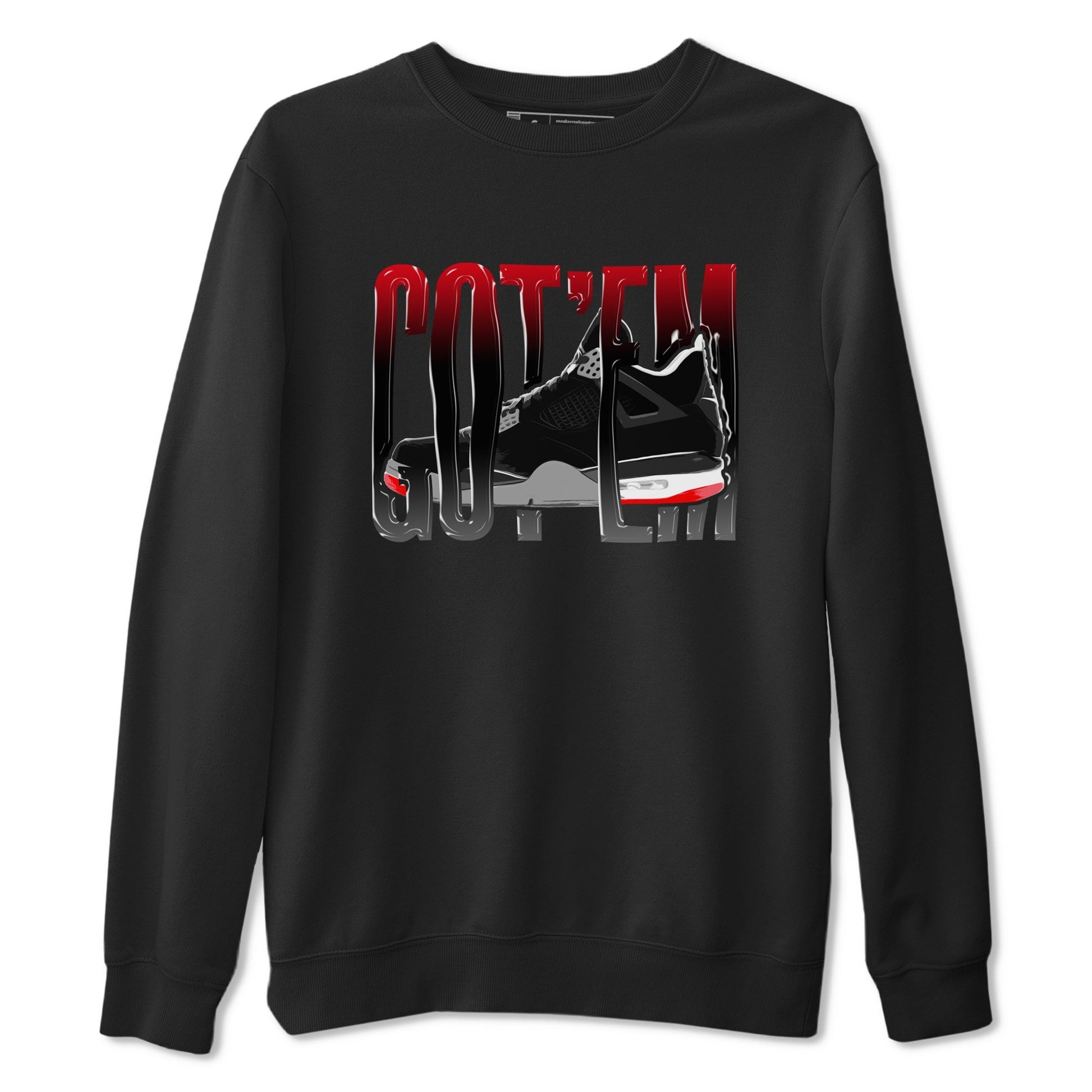 Wiggling Gotem Sneaker Tee - Air Jordan 4 Bred Reimagined