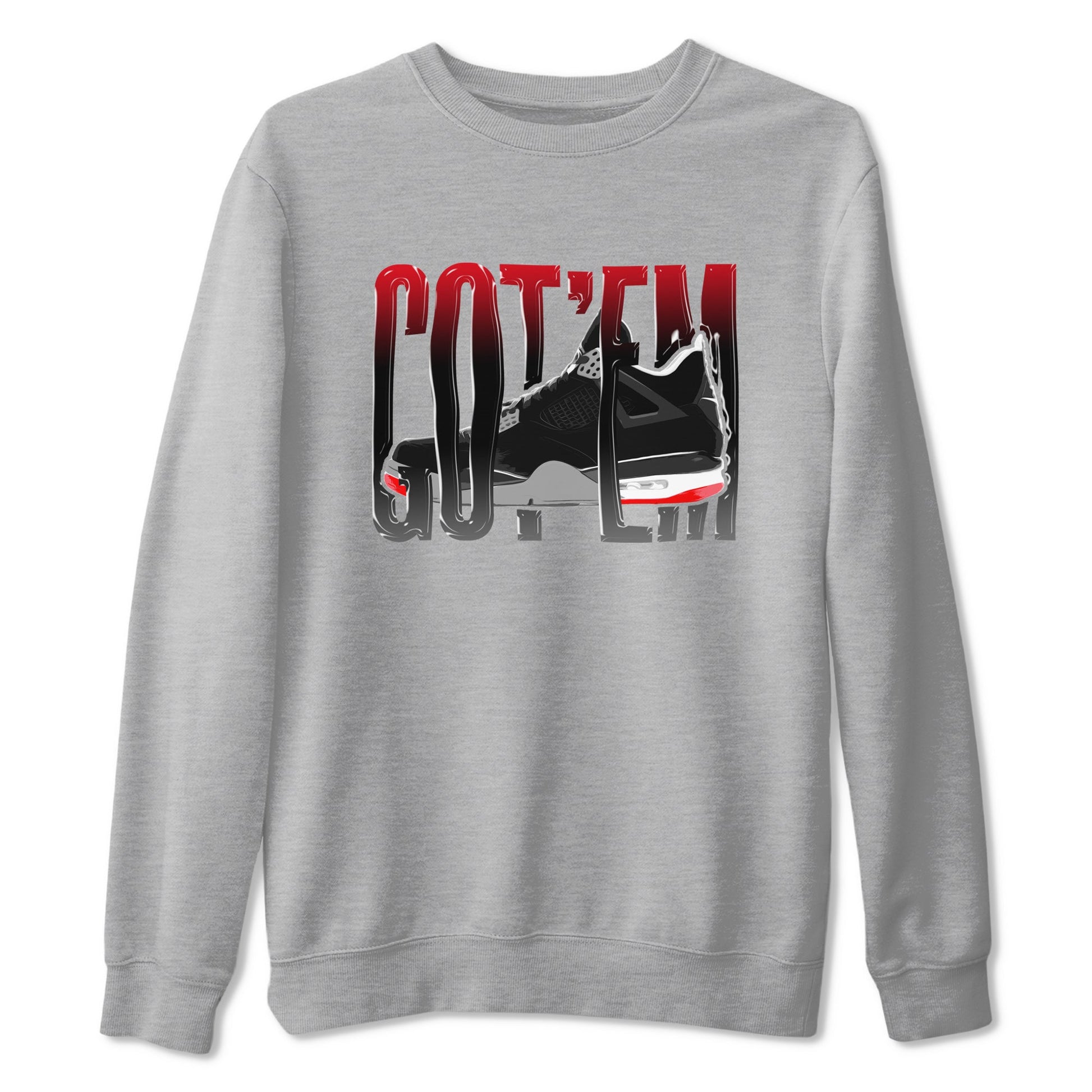 Wiggling Gotem Sneaker Tee - Air Jordan 4 Bred Reimagined