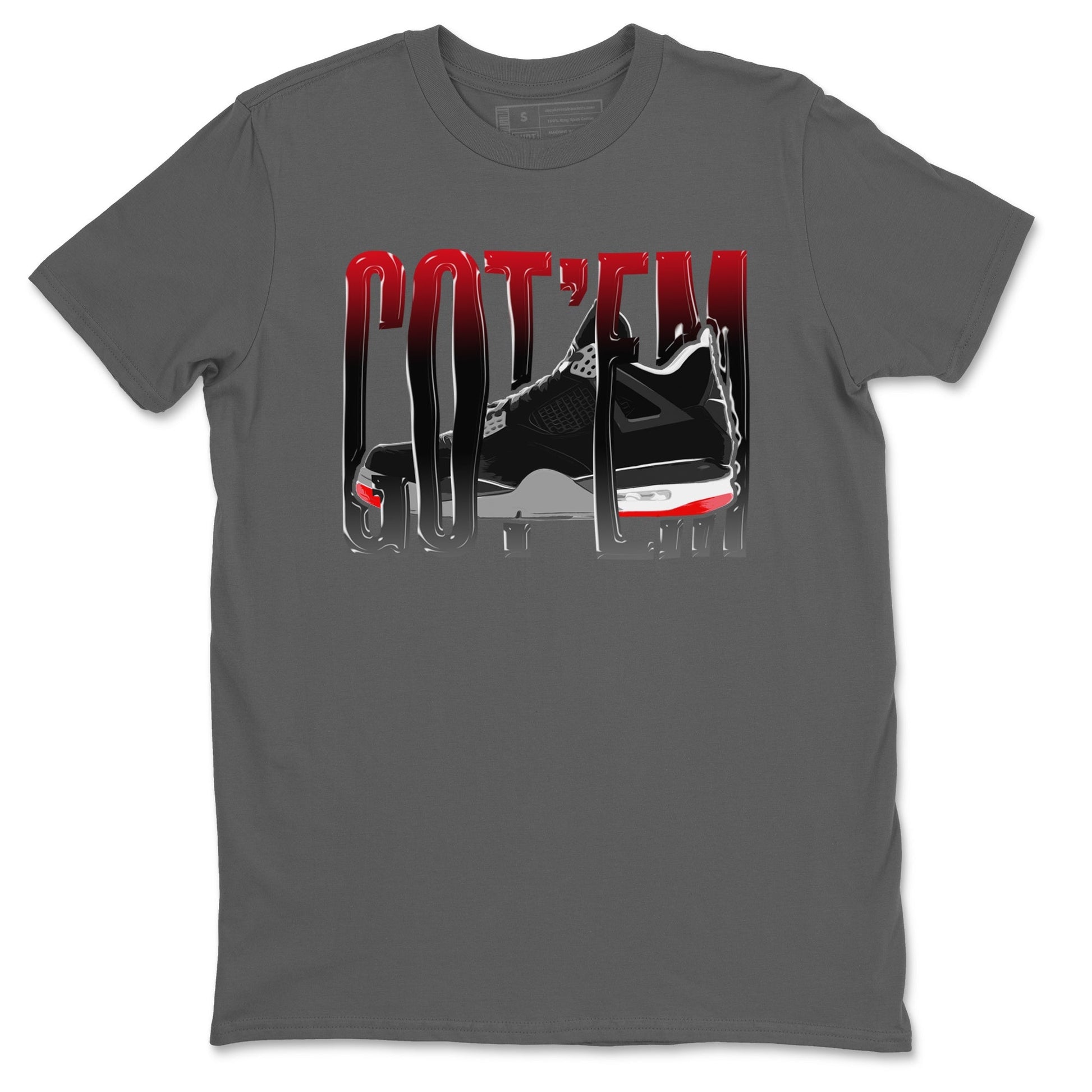 Wiggling Gotem Sneaker Tee - Air Jordan 4 Bred Reimagined
