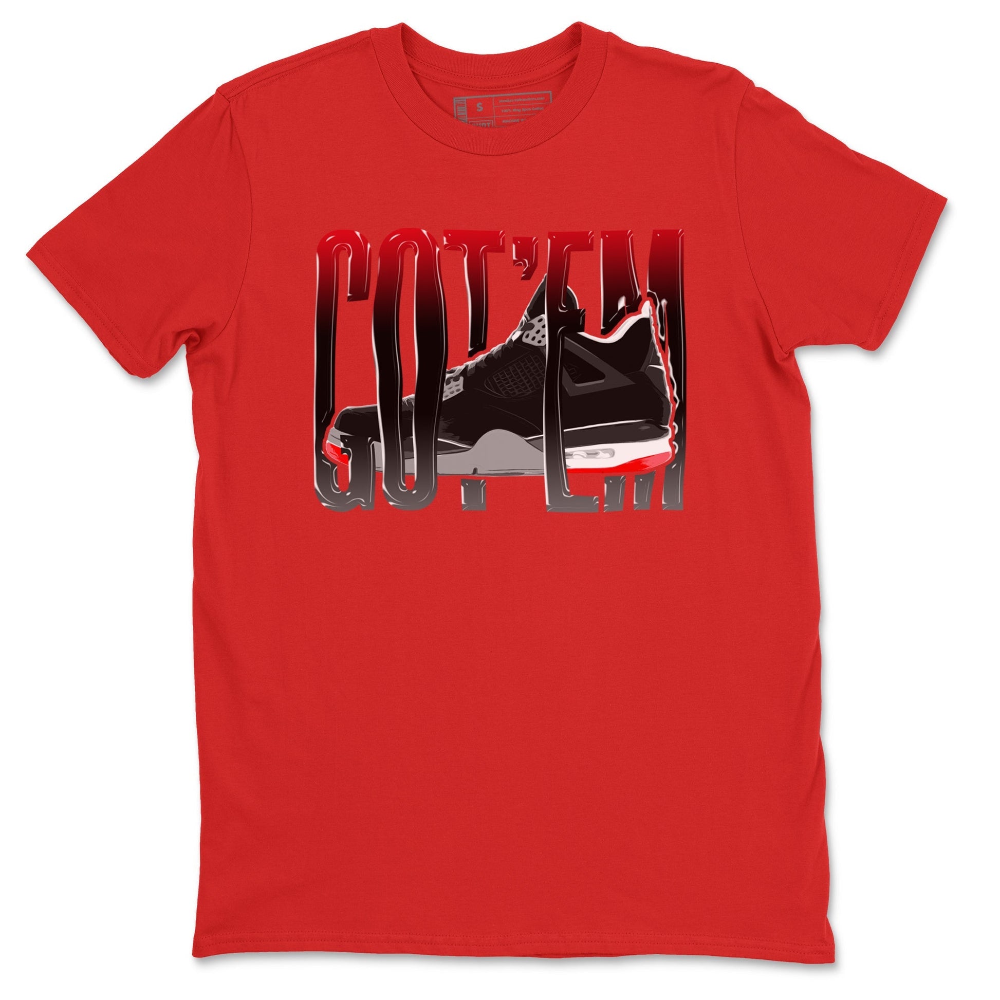 Wiggling Gotem Sneaker Tee - Air Jordan 4 Bred Reimagined