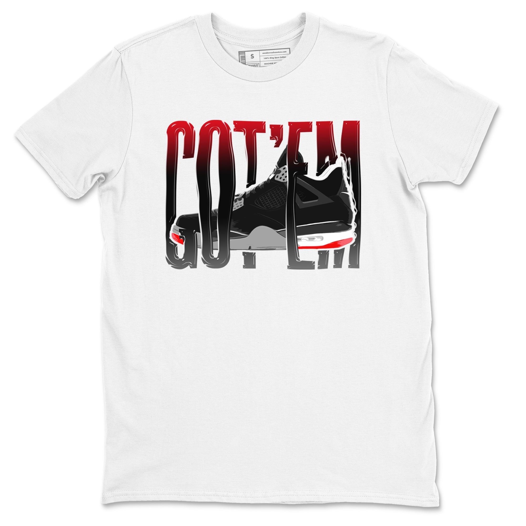 Wiggling Gotem Sneaker Tee - Air Jordan 4 Bred Reimagined