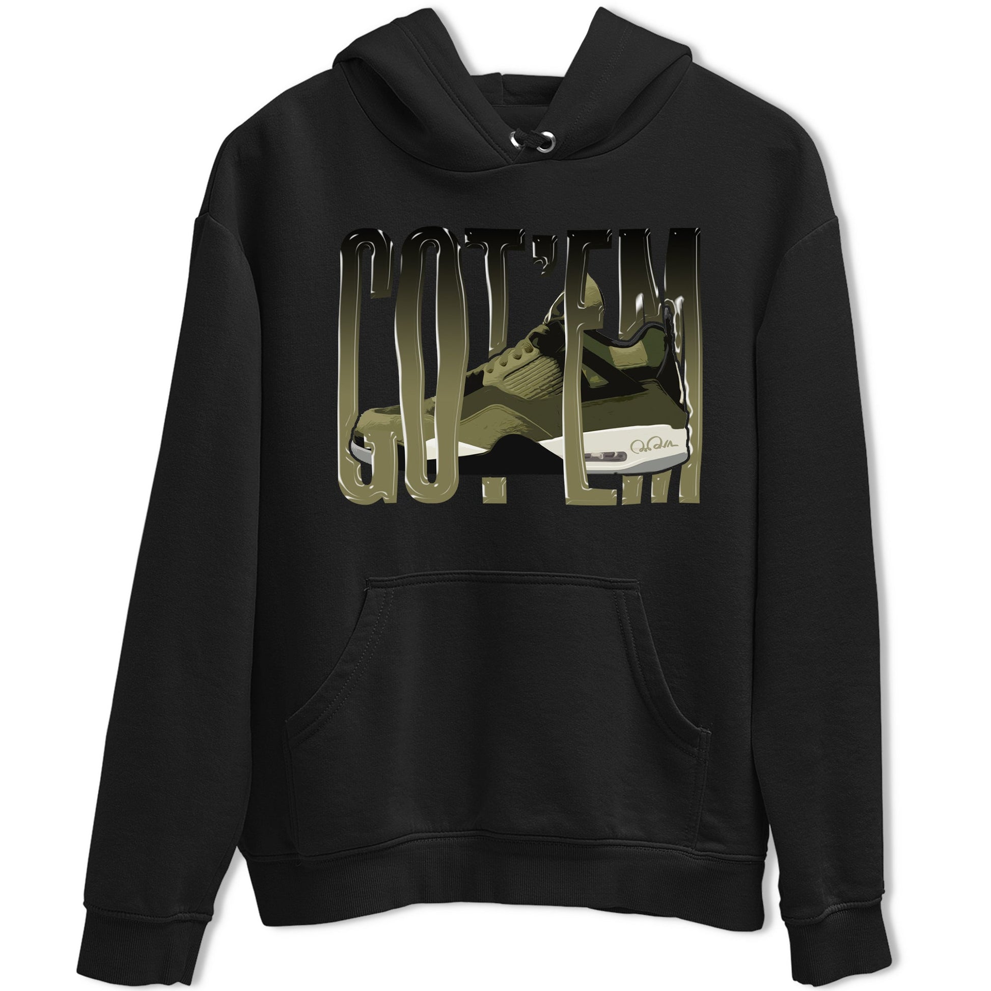 Wiggling Gotem Sneaker Tee - Air Jordan 4 Medium Olive