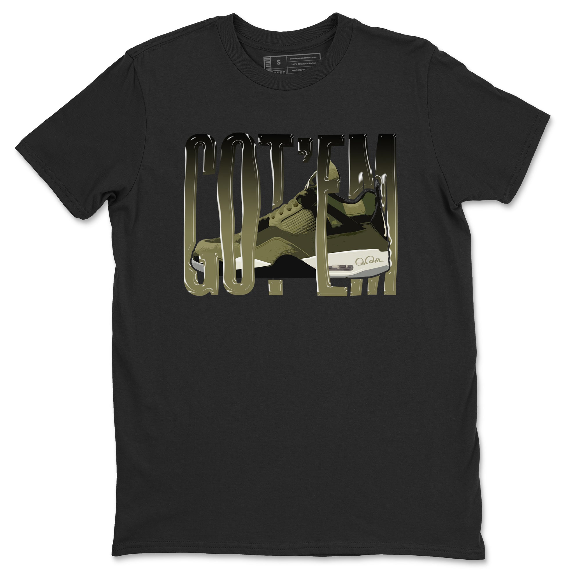 Wiggling Gotem Sneaker Tee - Air Jordan 4 Medium Olive