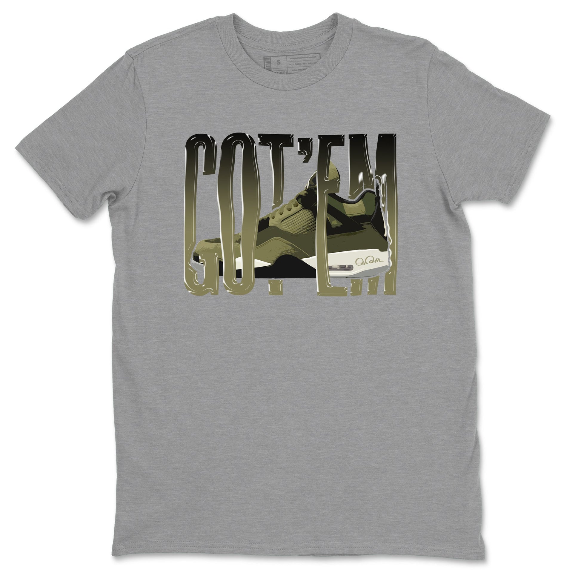 Wiggling Gotem Sneaker Tee - Air Jordan 4 Medium Olive