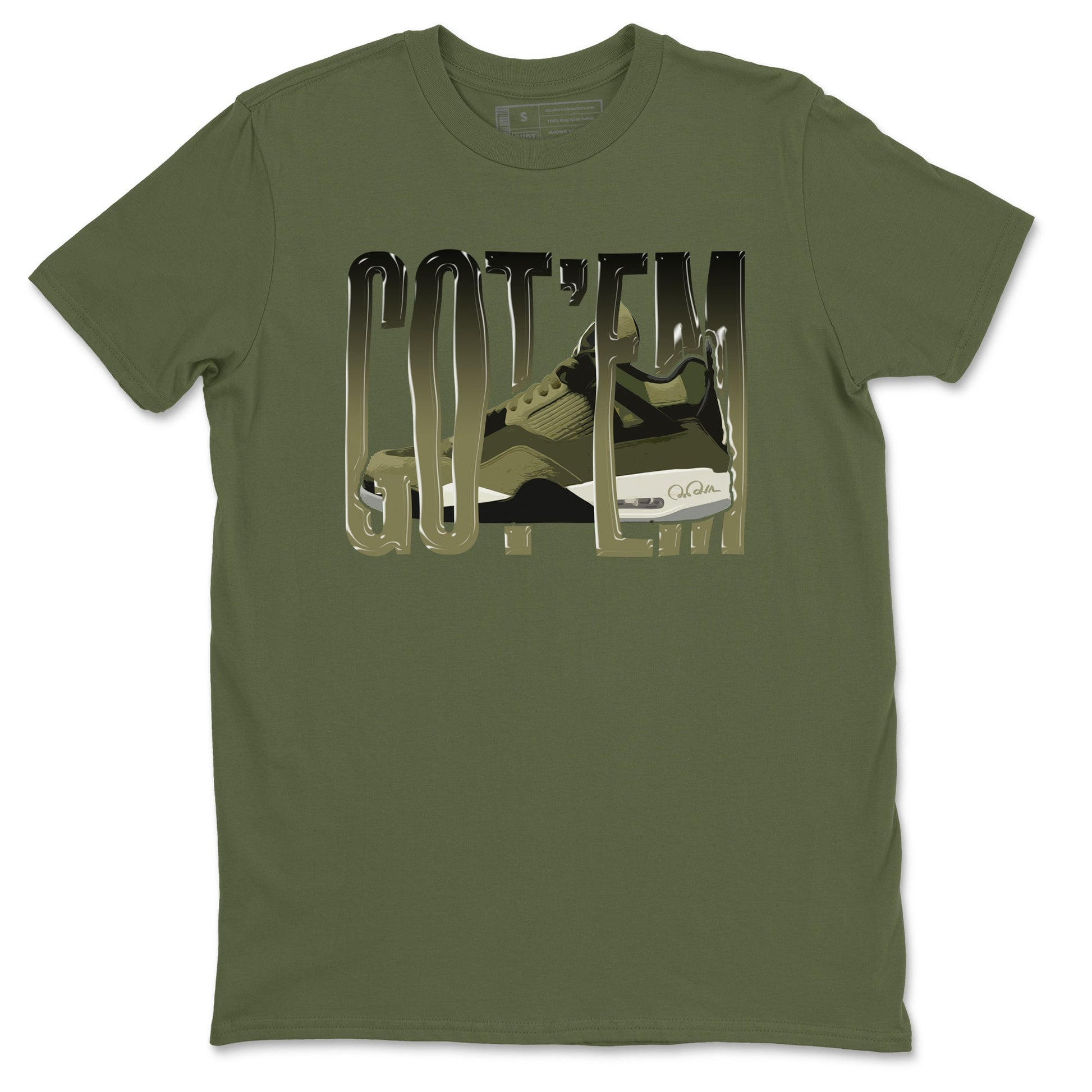 Wiggling Gotem Sneaker Tee - Air Jordan 4 Medium Olive