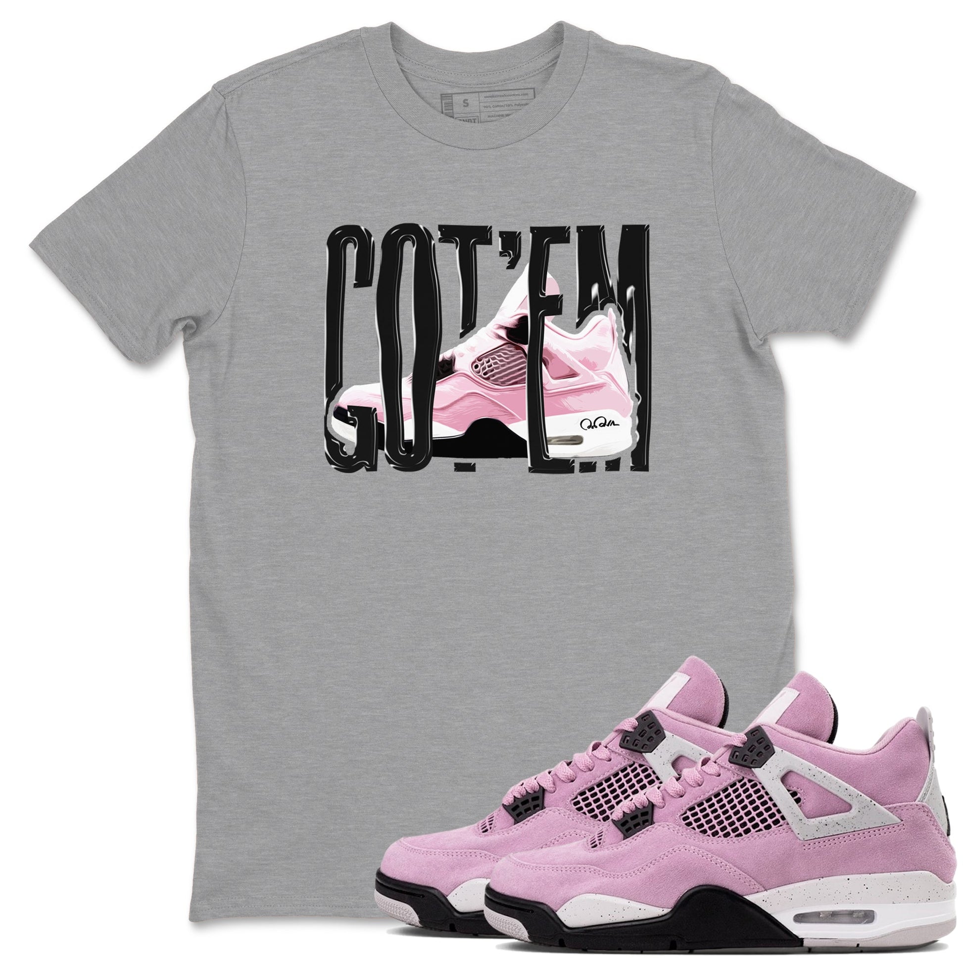 Wiggling Gotem Sneaker Tees - Air Jordan 4 Orchid
