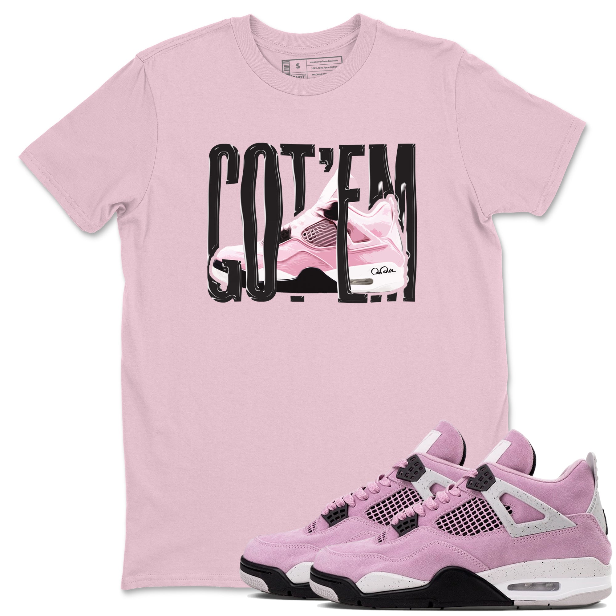 Wiggling Gotem Sneaker Tees - Air Jordan 4 Orchid