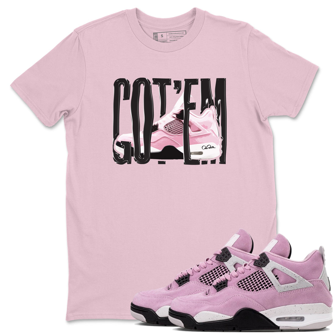 Wiggling Gotem Sneaker Tees - Air Jordan 4 Orchid