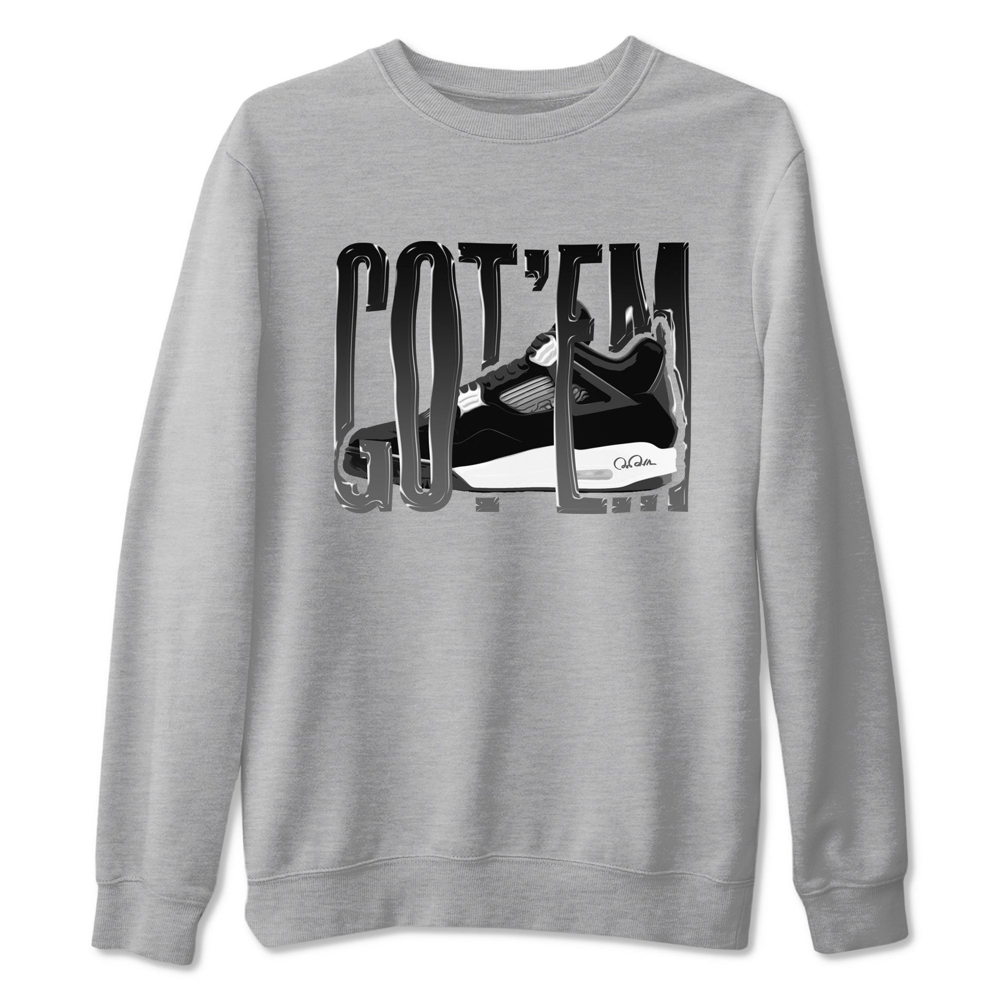 Wiggling Gotem Sneaker Tees - Air Jordan 4 White Thunder
