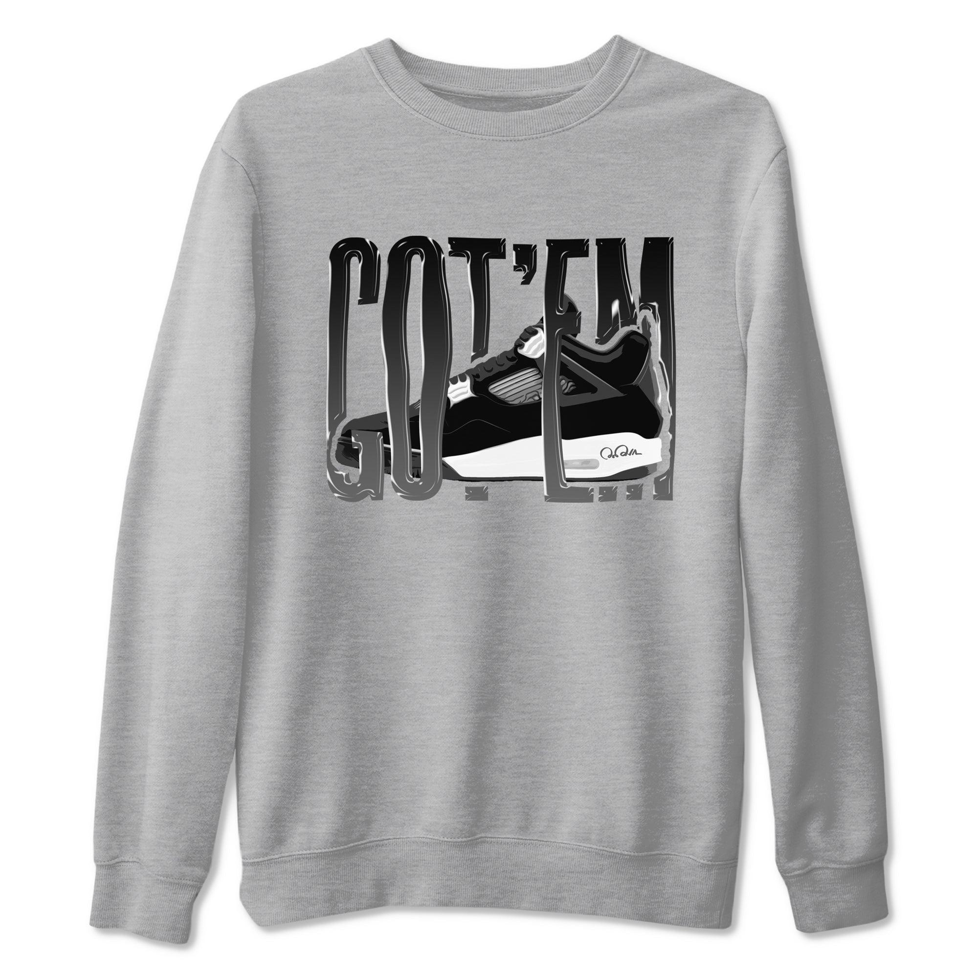 Wiggling Gotem Sneaker Tees - Air Jordan 4 White Thunder