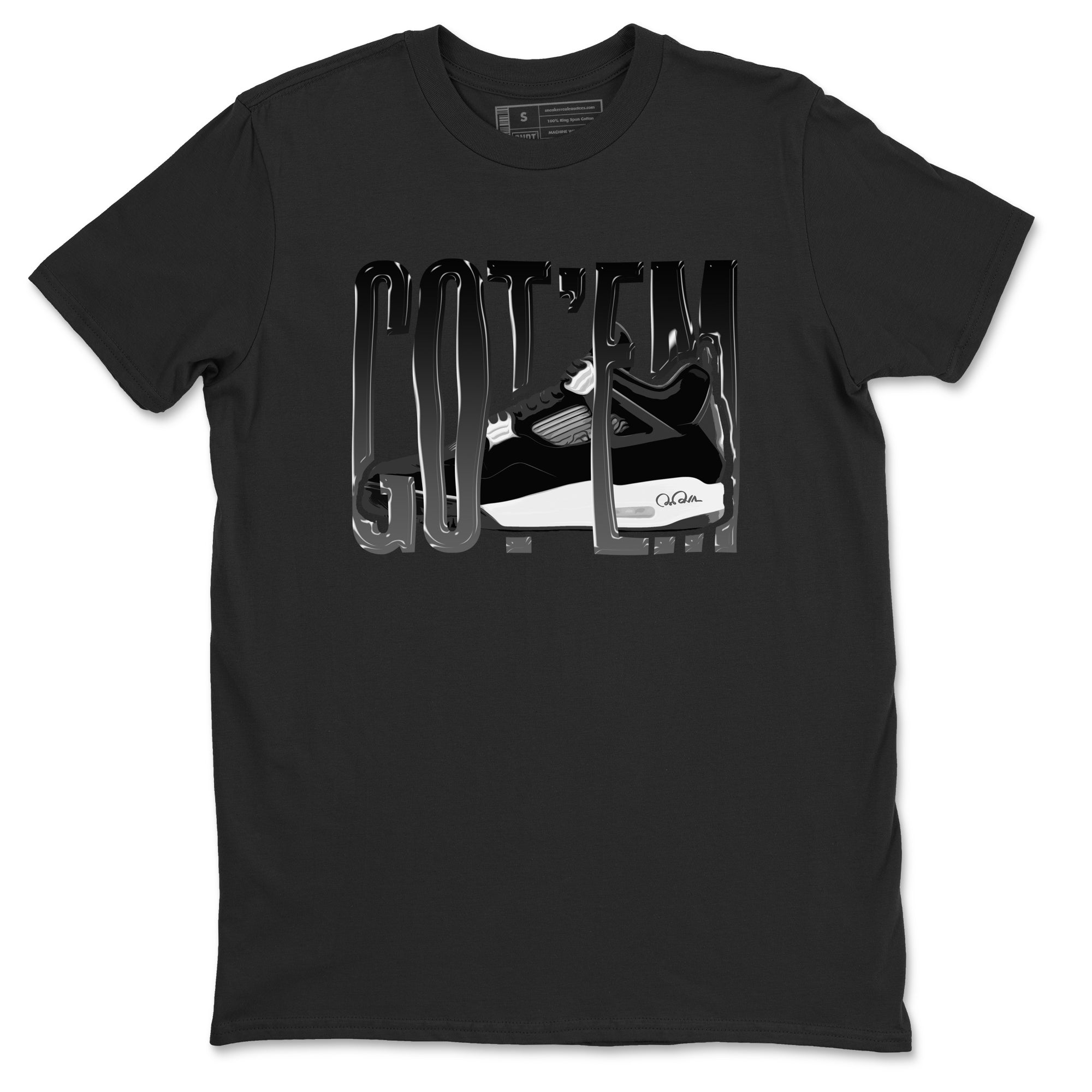 Wiggling Gotem Sneaker Tees - Air Jordan 4 White Thunder