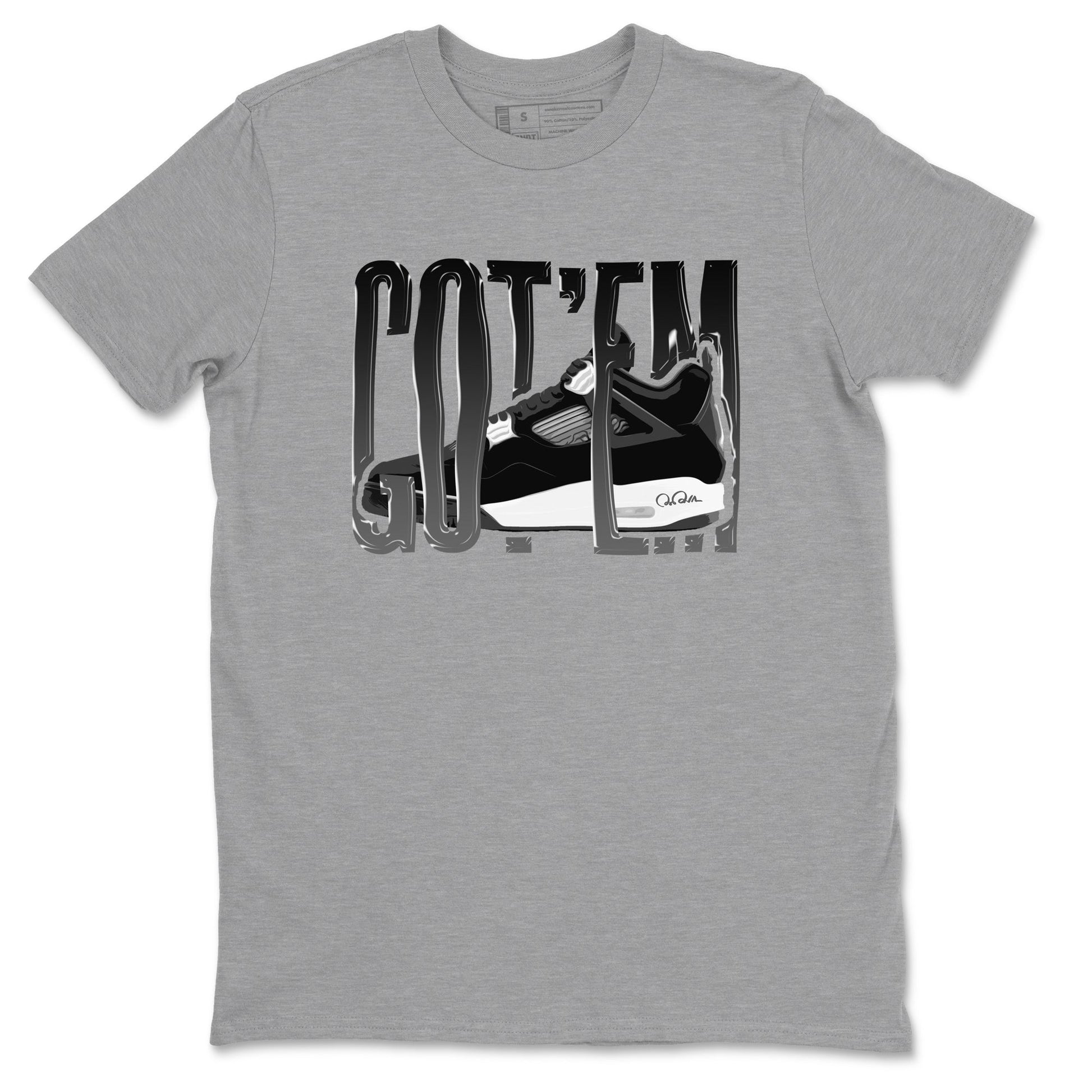 Wiggling Gotem Sneaker Tees - Air Jordan 4 White Thunder