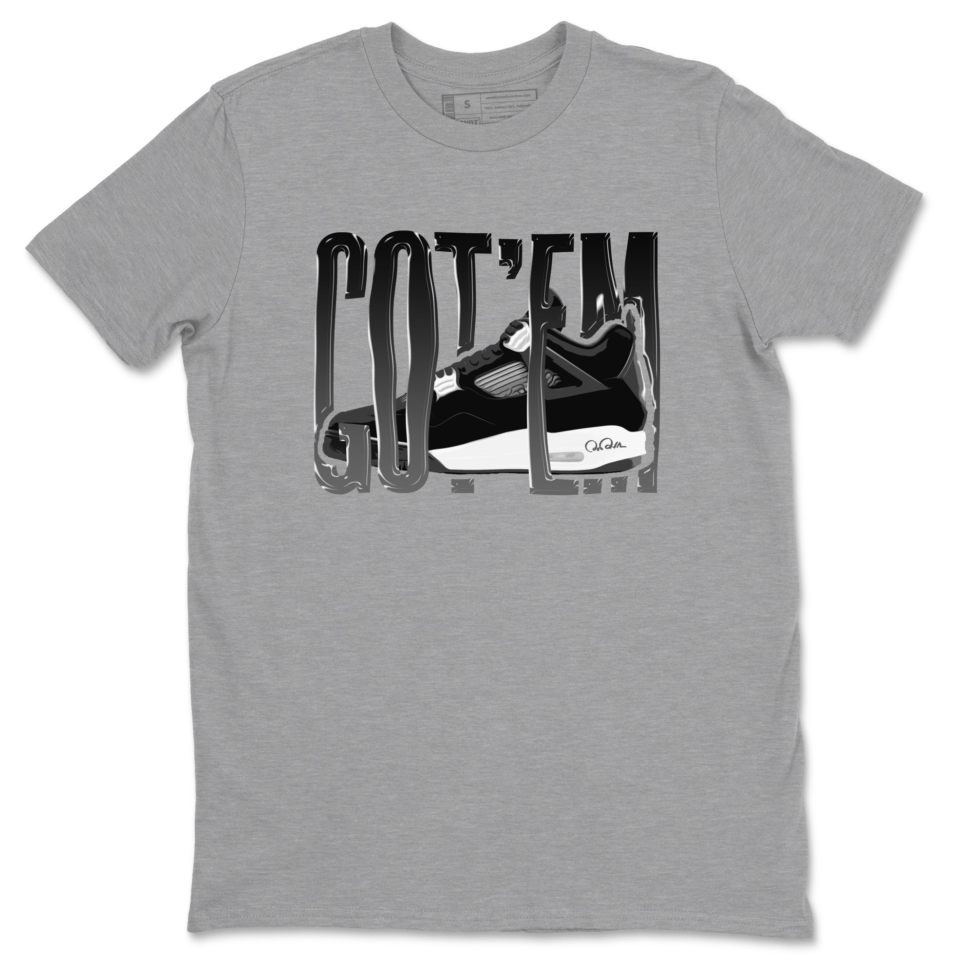Wiggling Gotem Sneaker Tees - Air Jordan 4 White Thunder