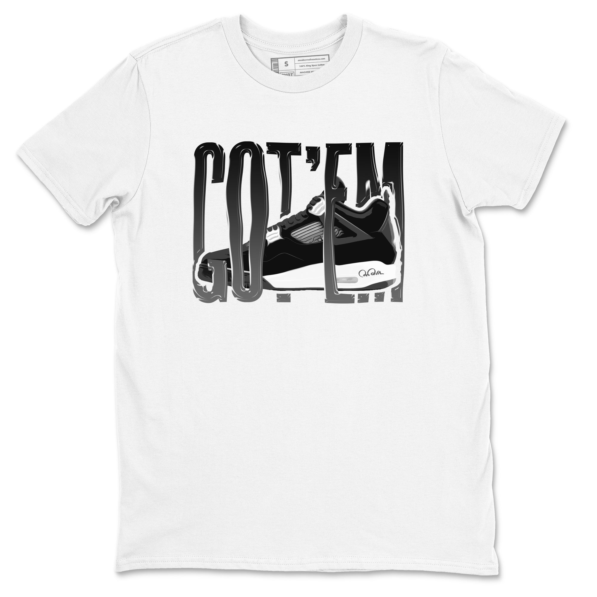 Wiggling Gotem Sneaker Tees - Air Jordan 4 White Thunder
