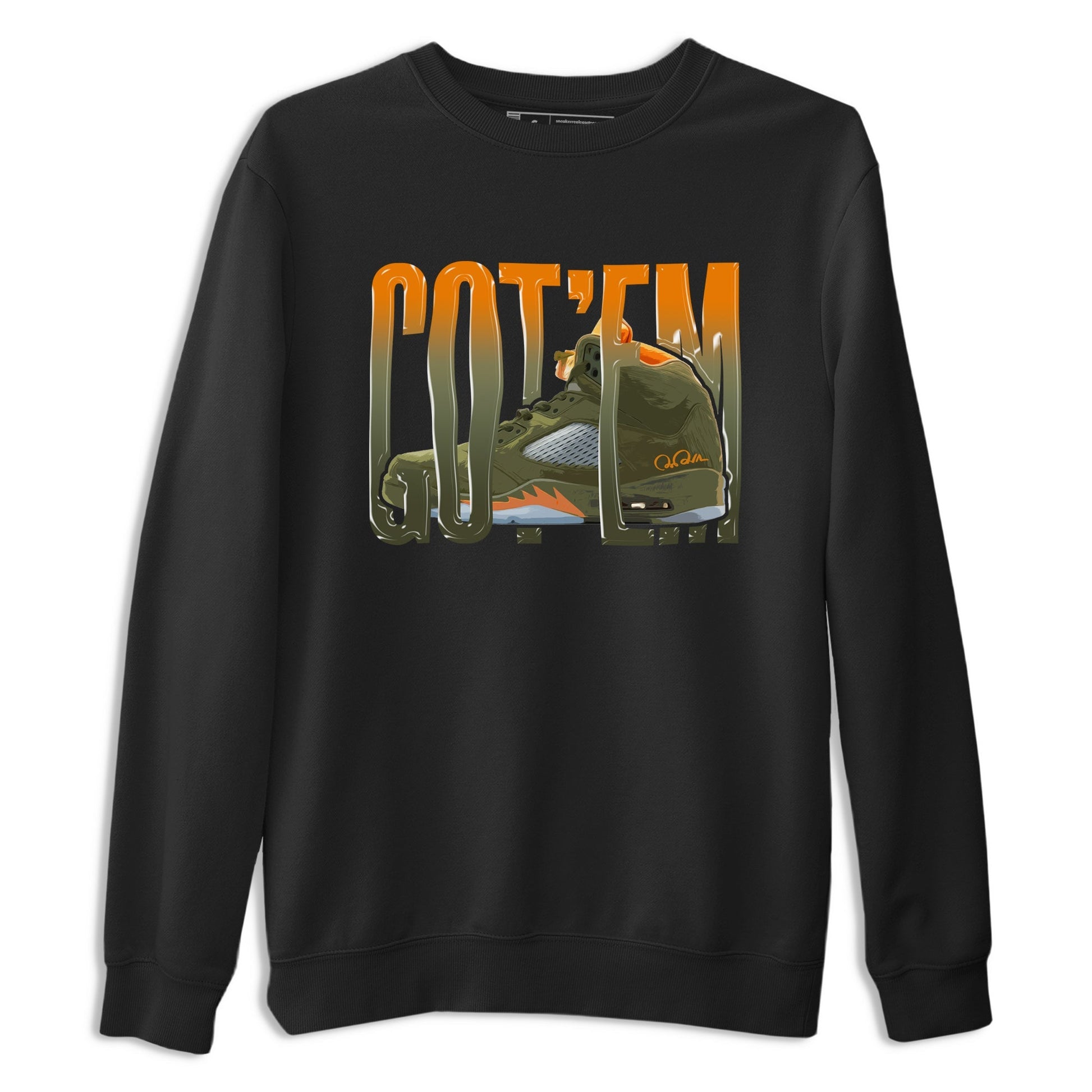 Wiggling Gotem Sneaker Tees - Air Jordan 5 Olive