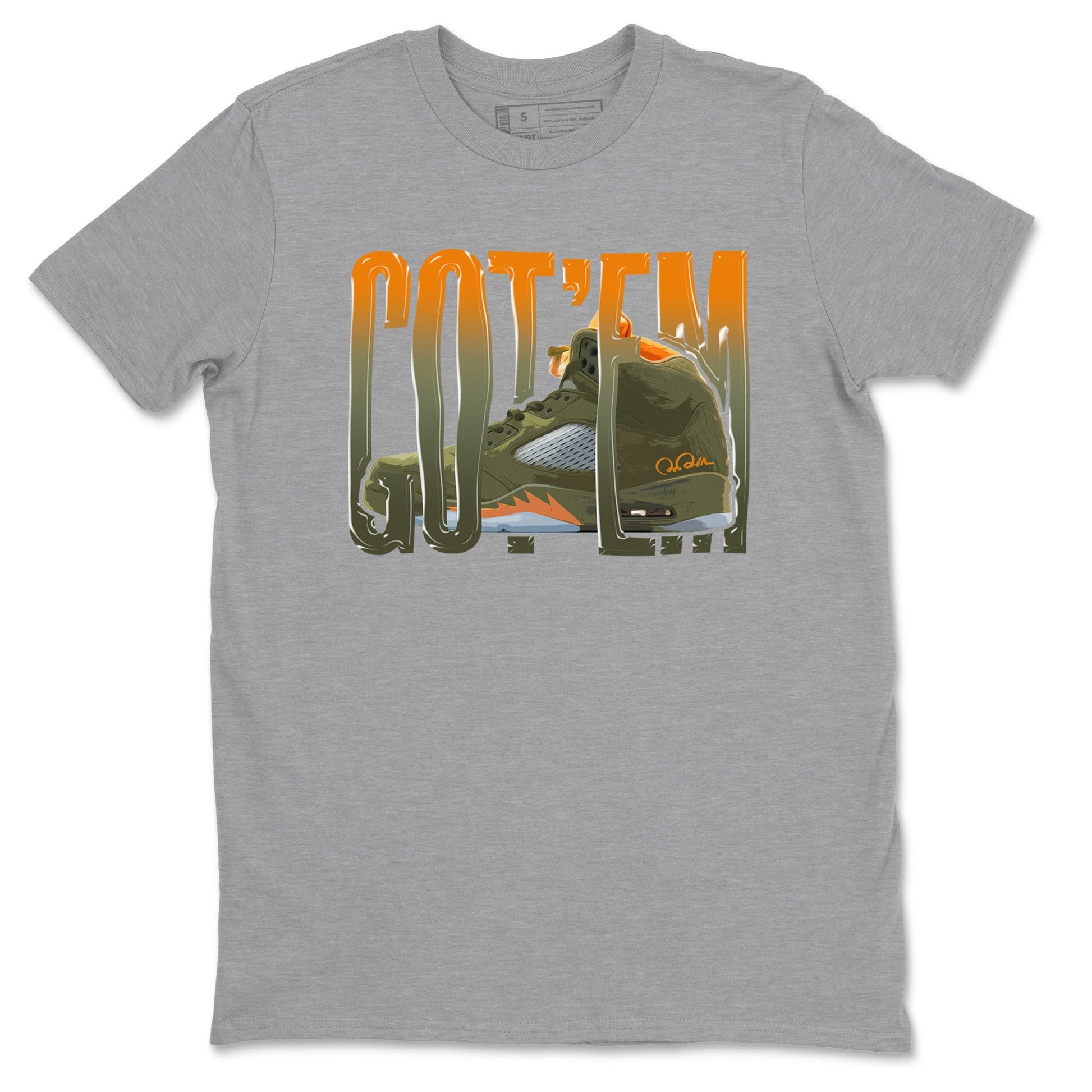 Wiggling Gotem Sneaker Tees - Air Jordan 5 Olive