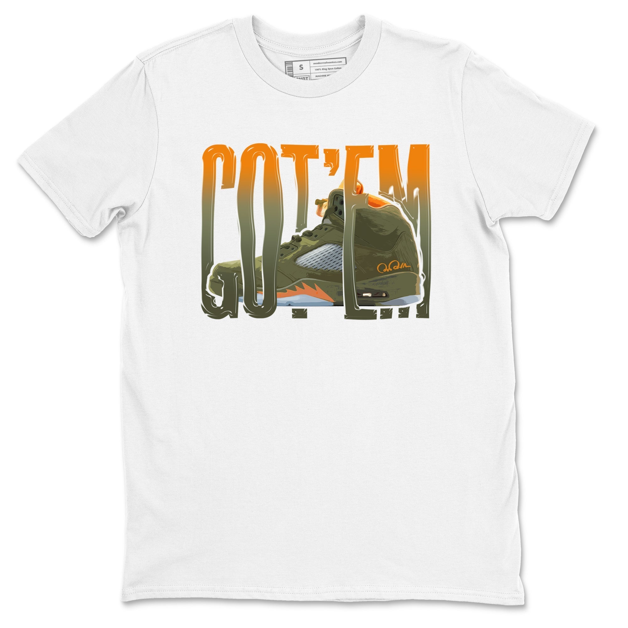 Wiggling Gotem Sneaker Tees - Air Jordan 5 Olive