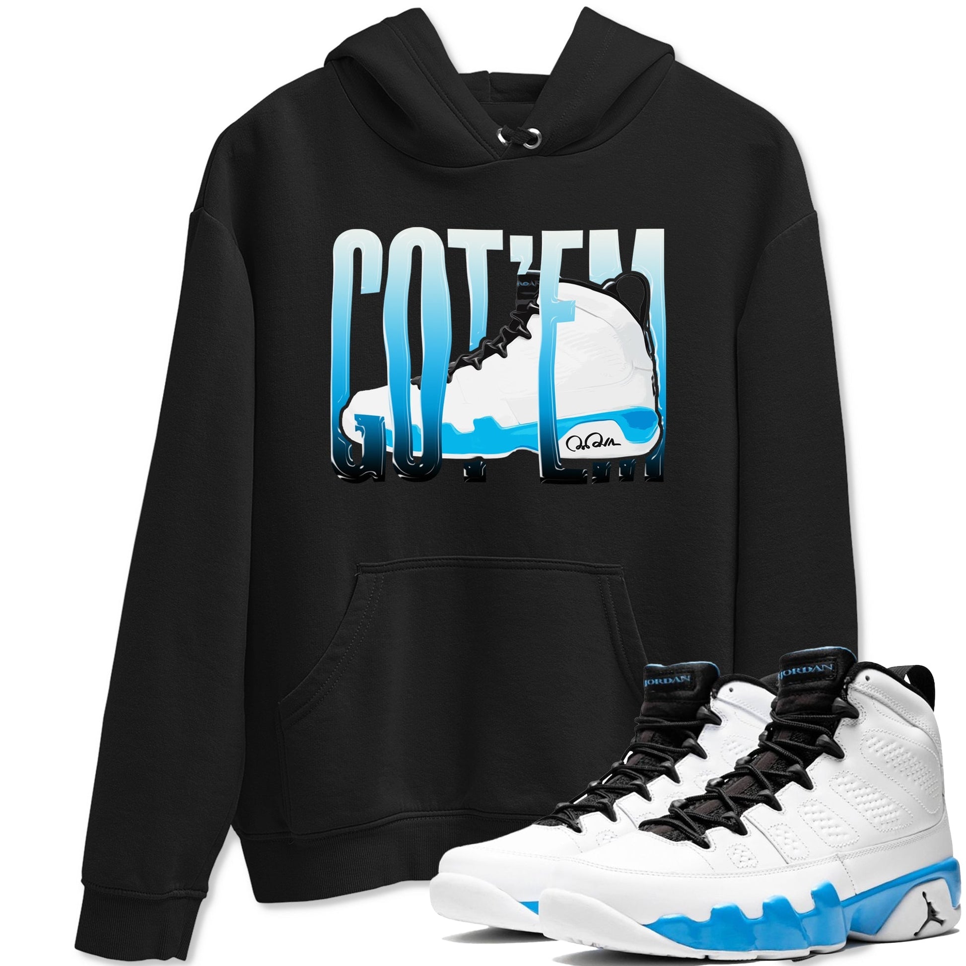 Wiggling Gotem Sneaker Tees - Air Jordan 9 Powder Blue