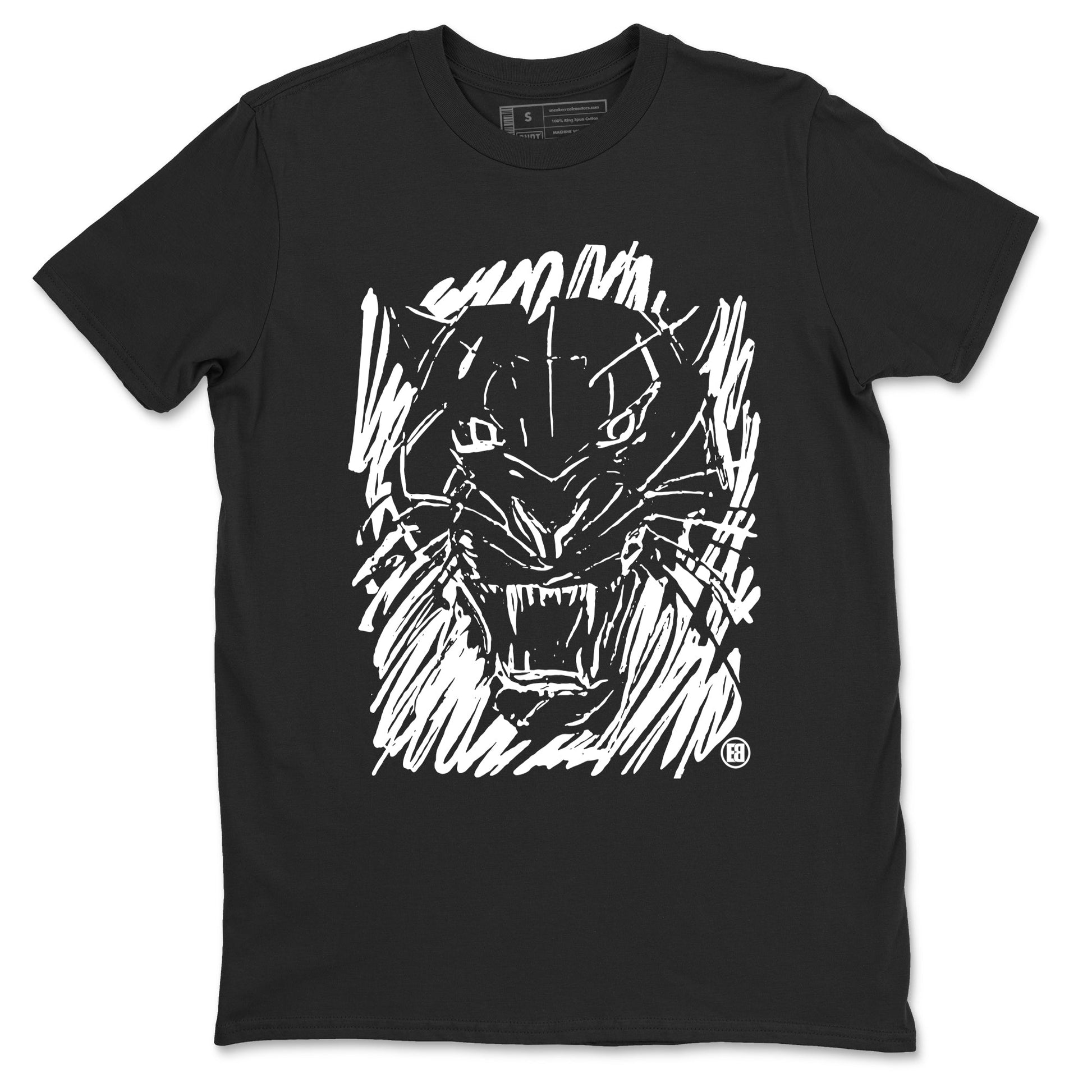 Wild Cat Doodle Sneaker Tees - Air Jordan 4 White Thunder