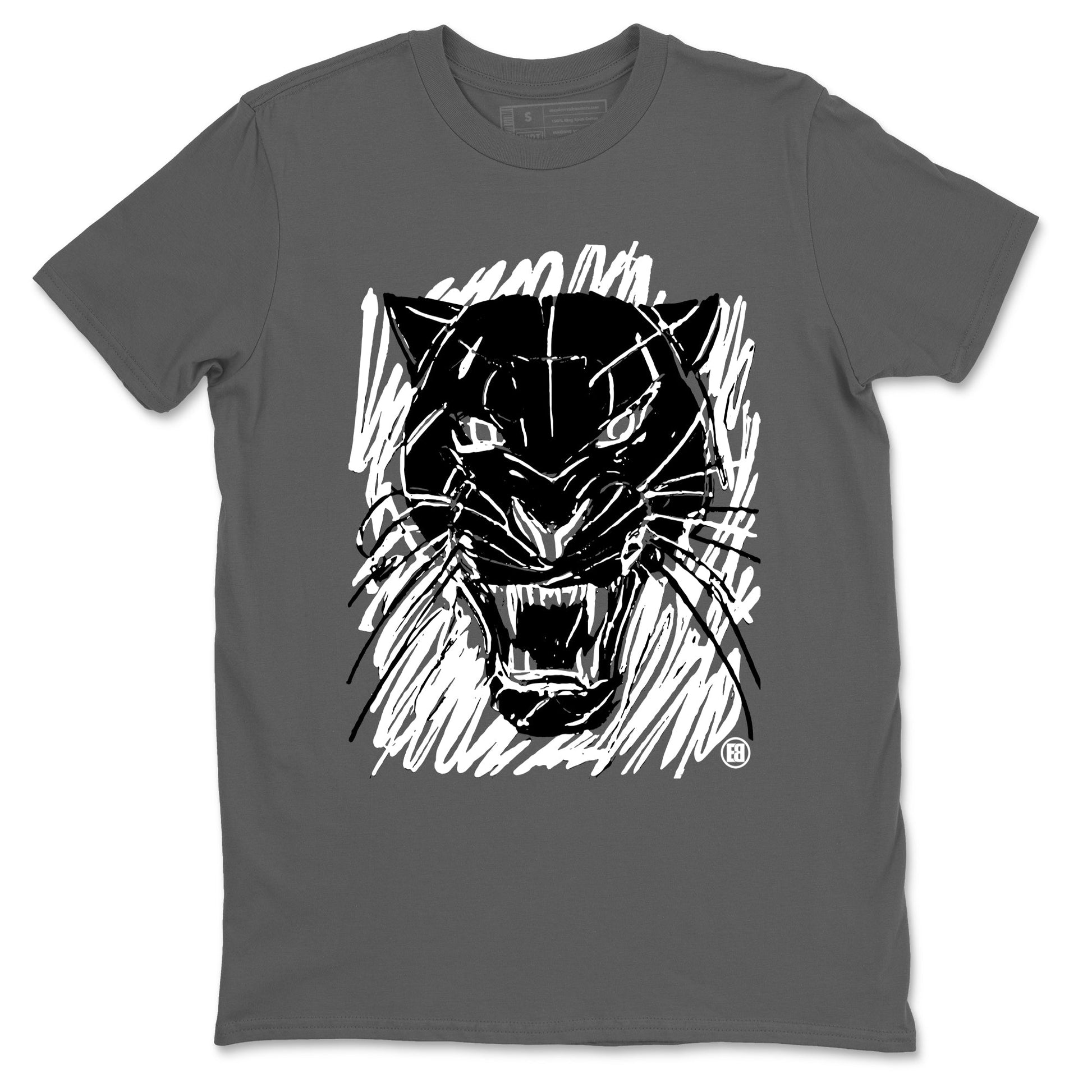 Wild Cat Doodle Sneaker Tees - Air Jordan 4 White Thunder
