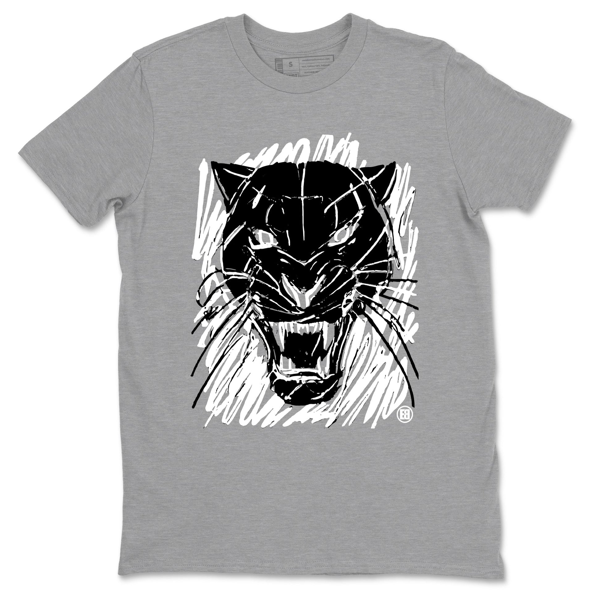 Wild Cat Doodle Sneaker Tees - Air Jordan 4 White Thunder