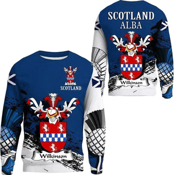 Wilkinson Scottish Family Crest Scotland Special Sweater A7 ? Usalast